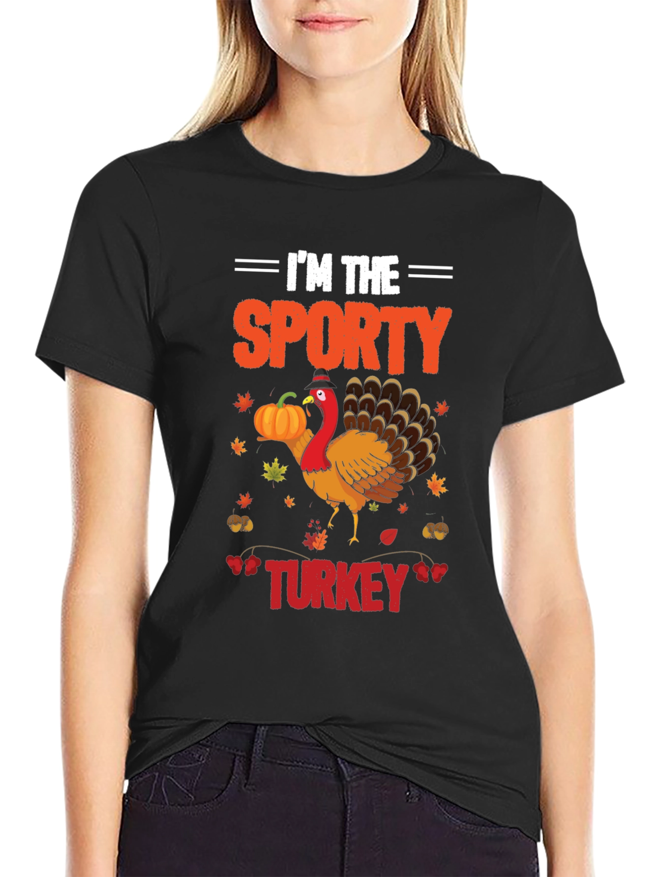 Im the Sporty Turkey Thanksgiving T-Shirt