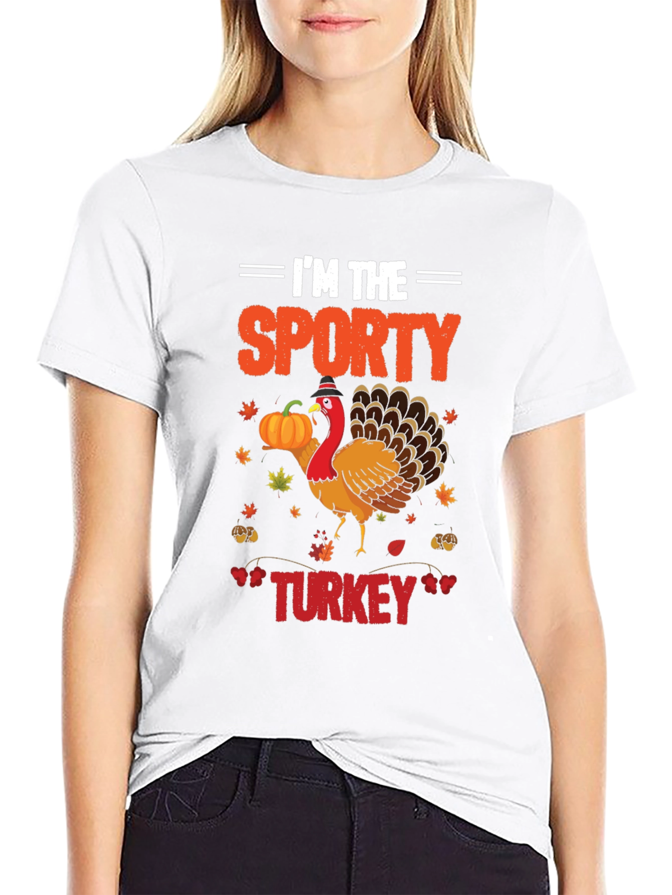 Im the Sporty Turkey Thanksgiving T-Shirt