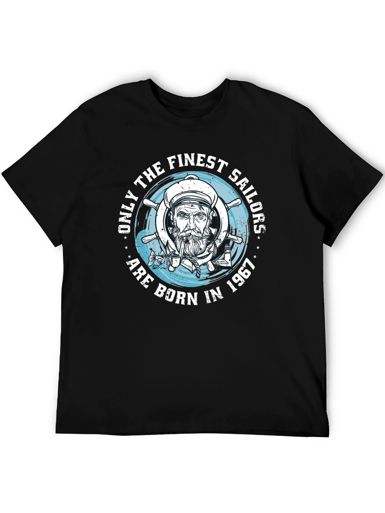 Finest Sailors Born in 1967 Black T-Shirt