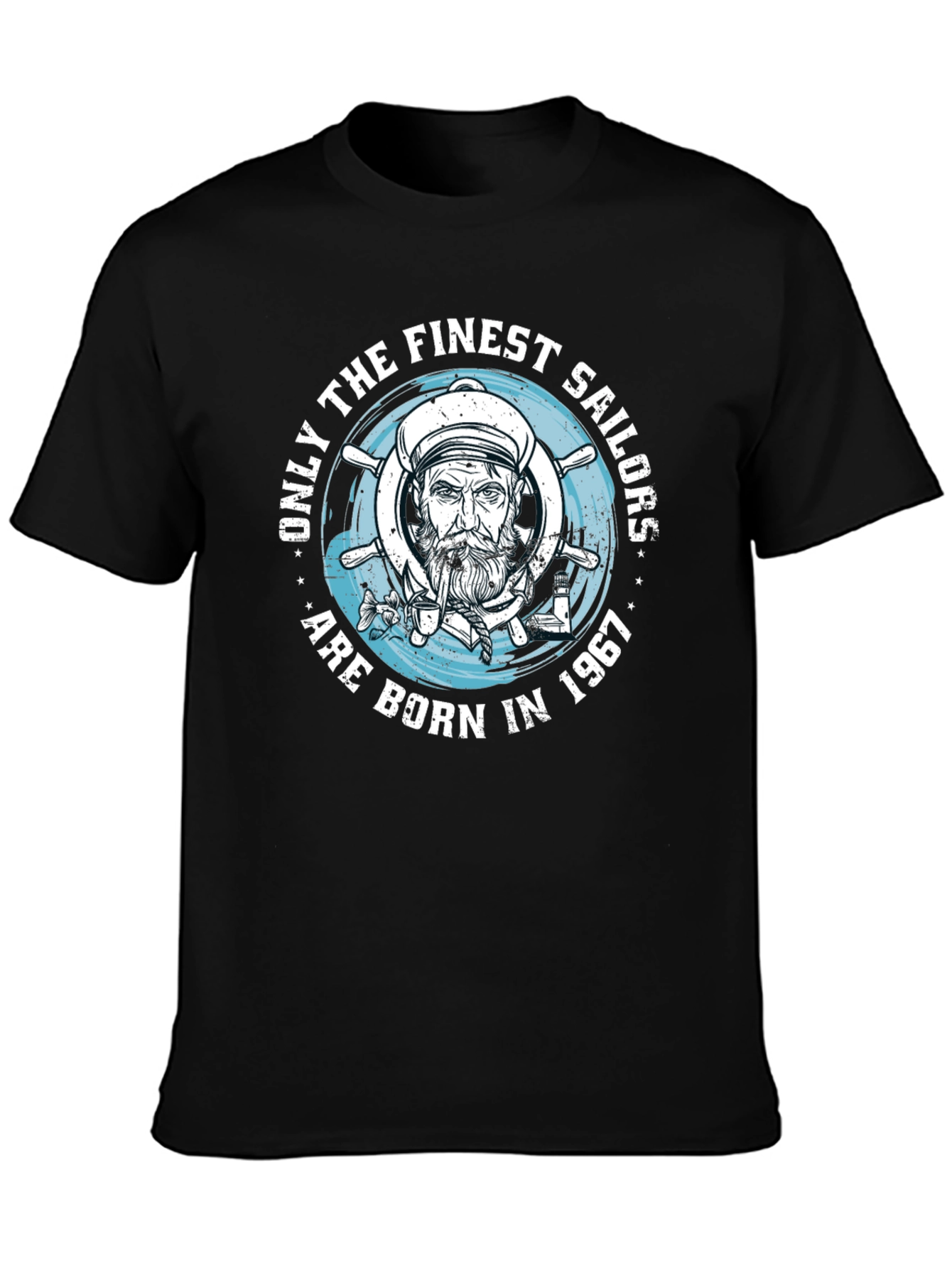 Finest Sailors Born in 1967 Black T-Shirt