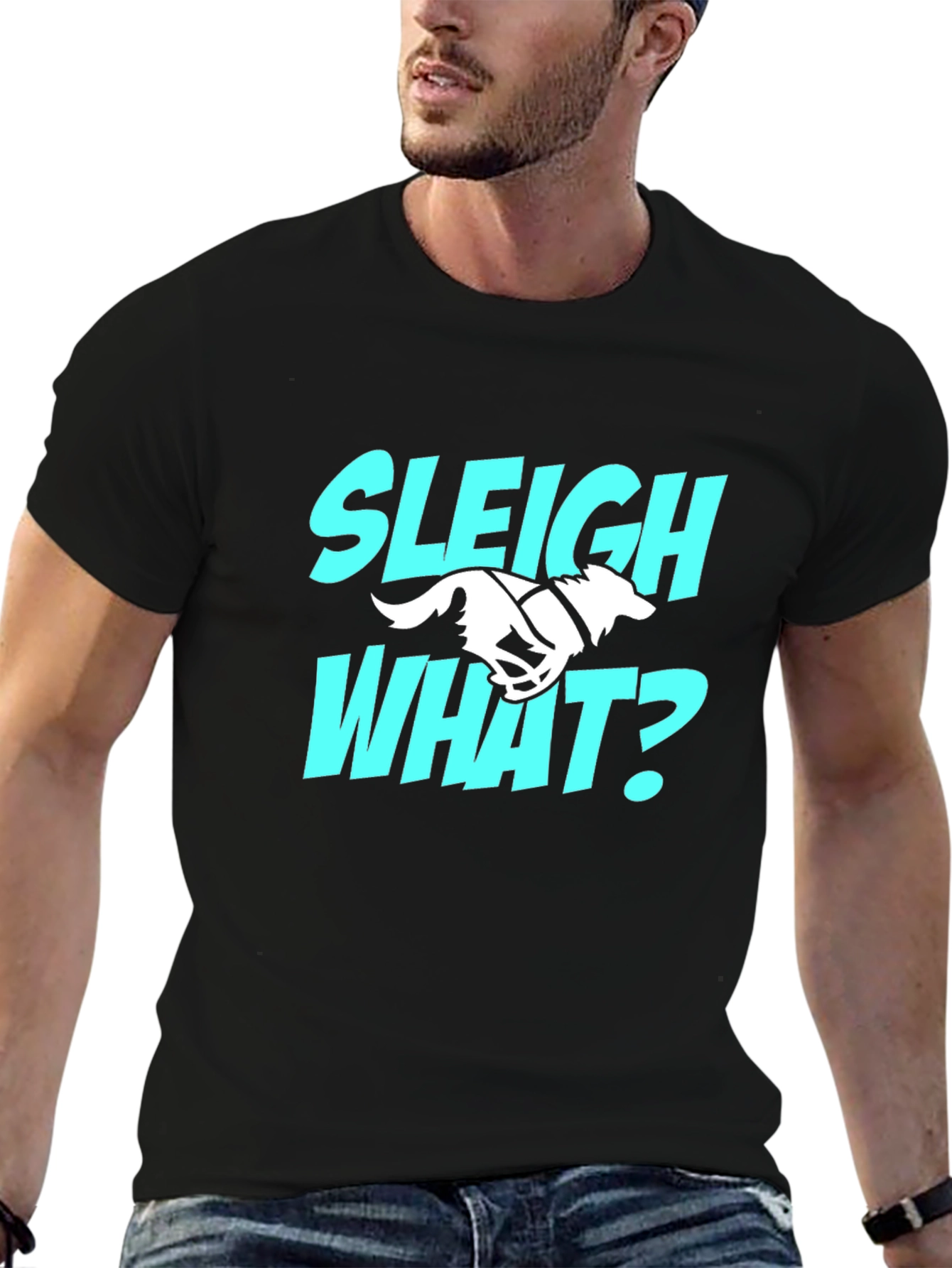 Sleigh What? Funny Dog Sledding T-Shirt