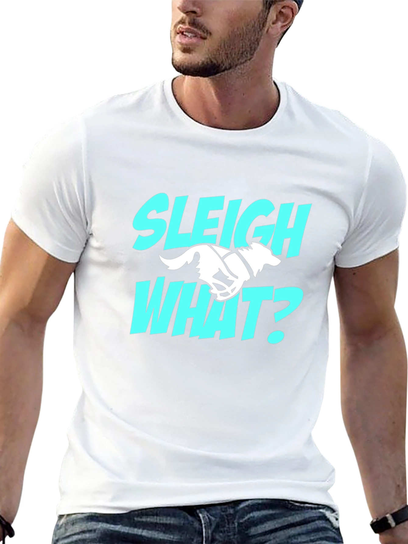 Sleigh What? Funny Dog Sledding T-Shirt