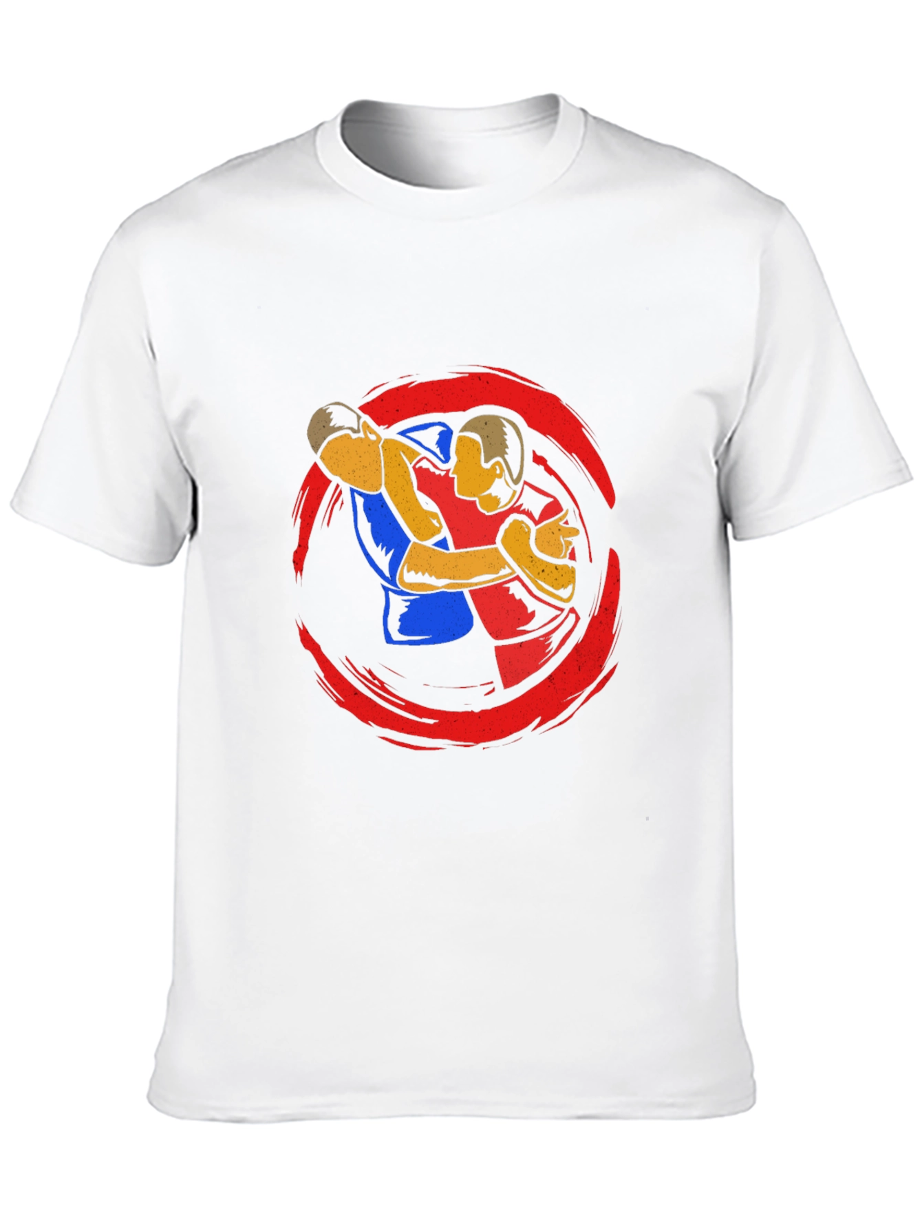 Wrestler Graphic Black T-Shirt