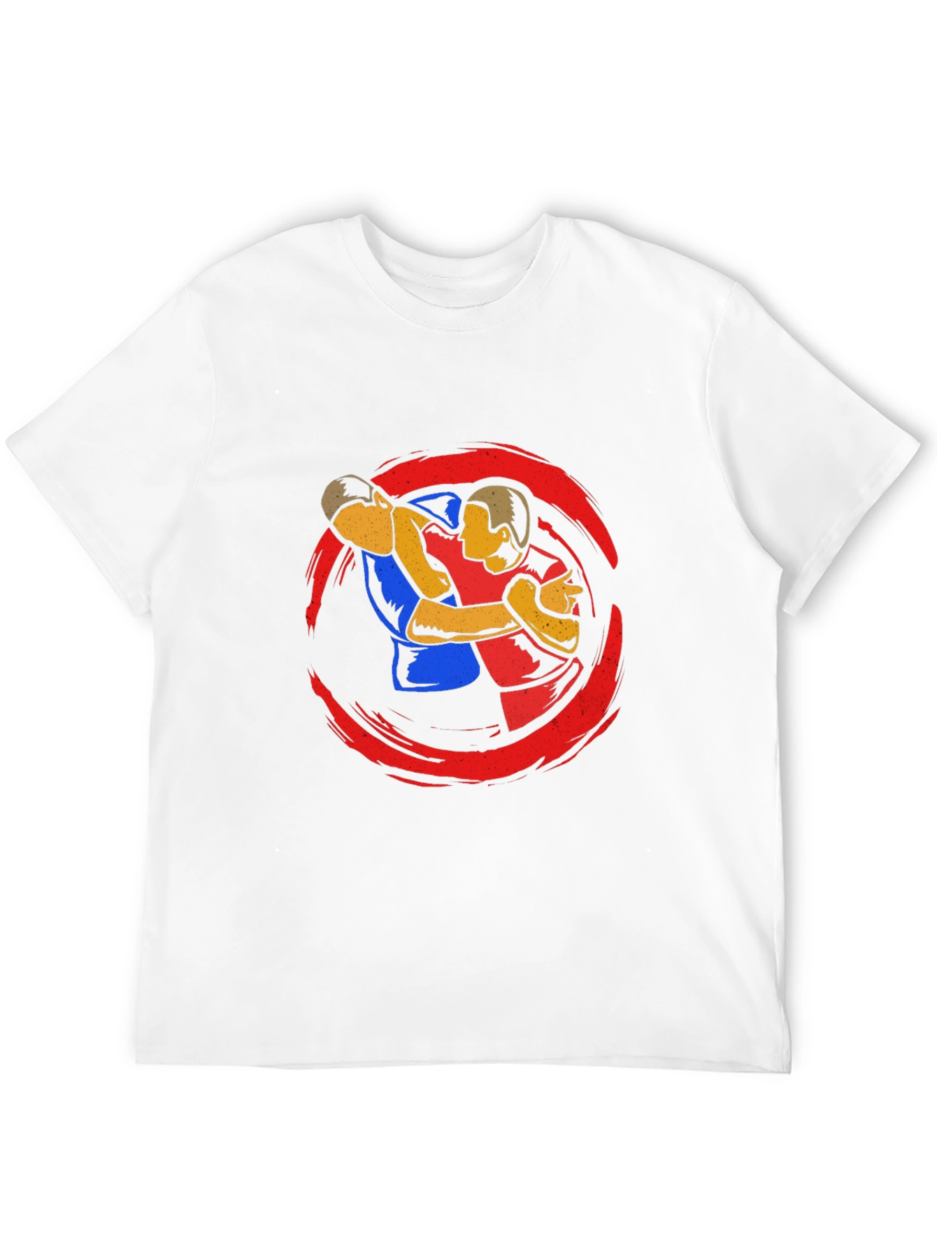 Wrestler Graphic Black T-Shirt
