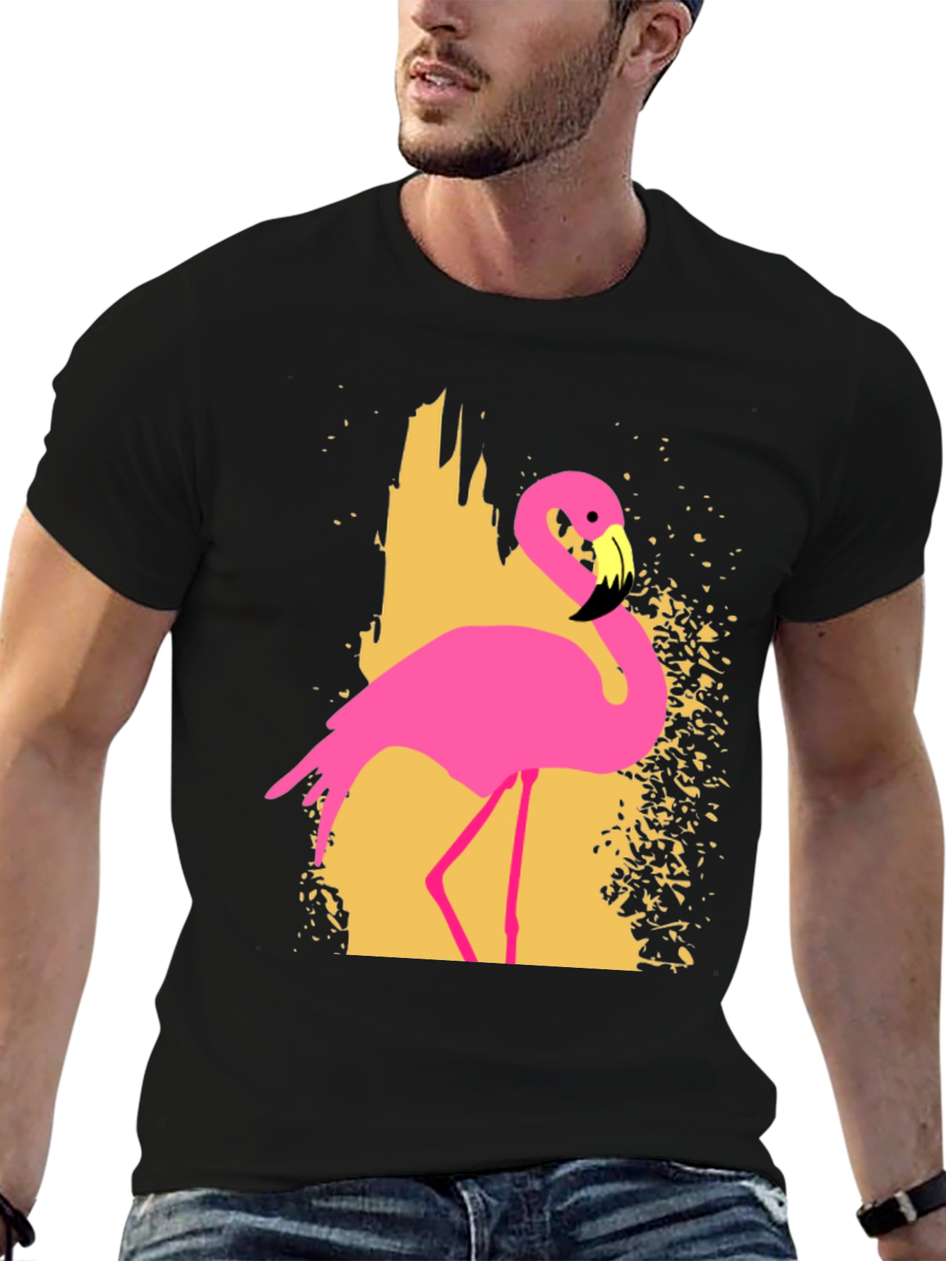 Black Flamingo Graphic T-Shirt