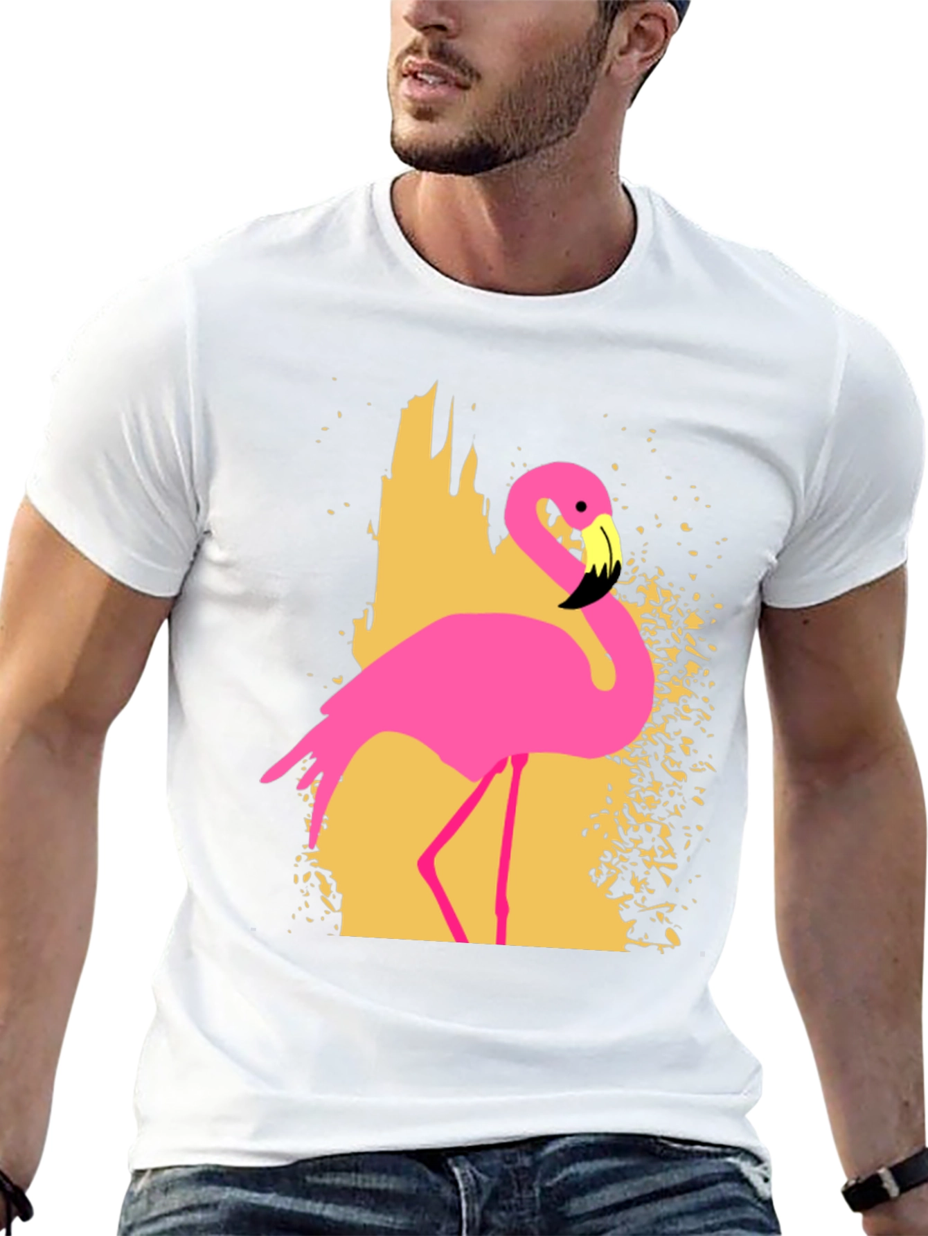 Black Flamingo Graphic T-Shirt