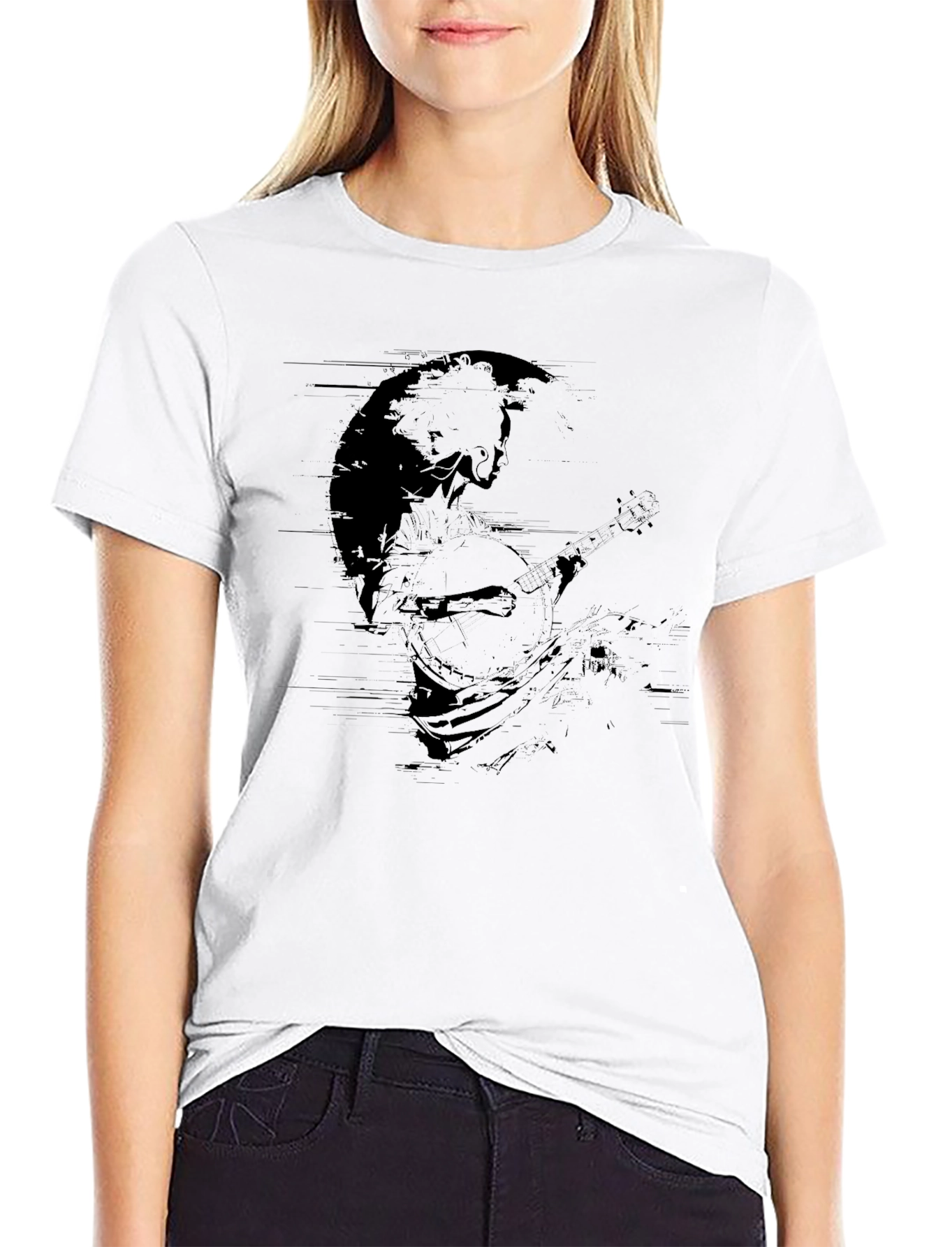 Musician Graphic T-Shirt - Black