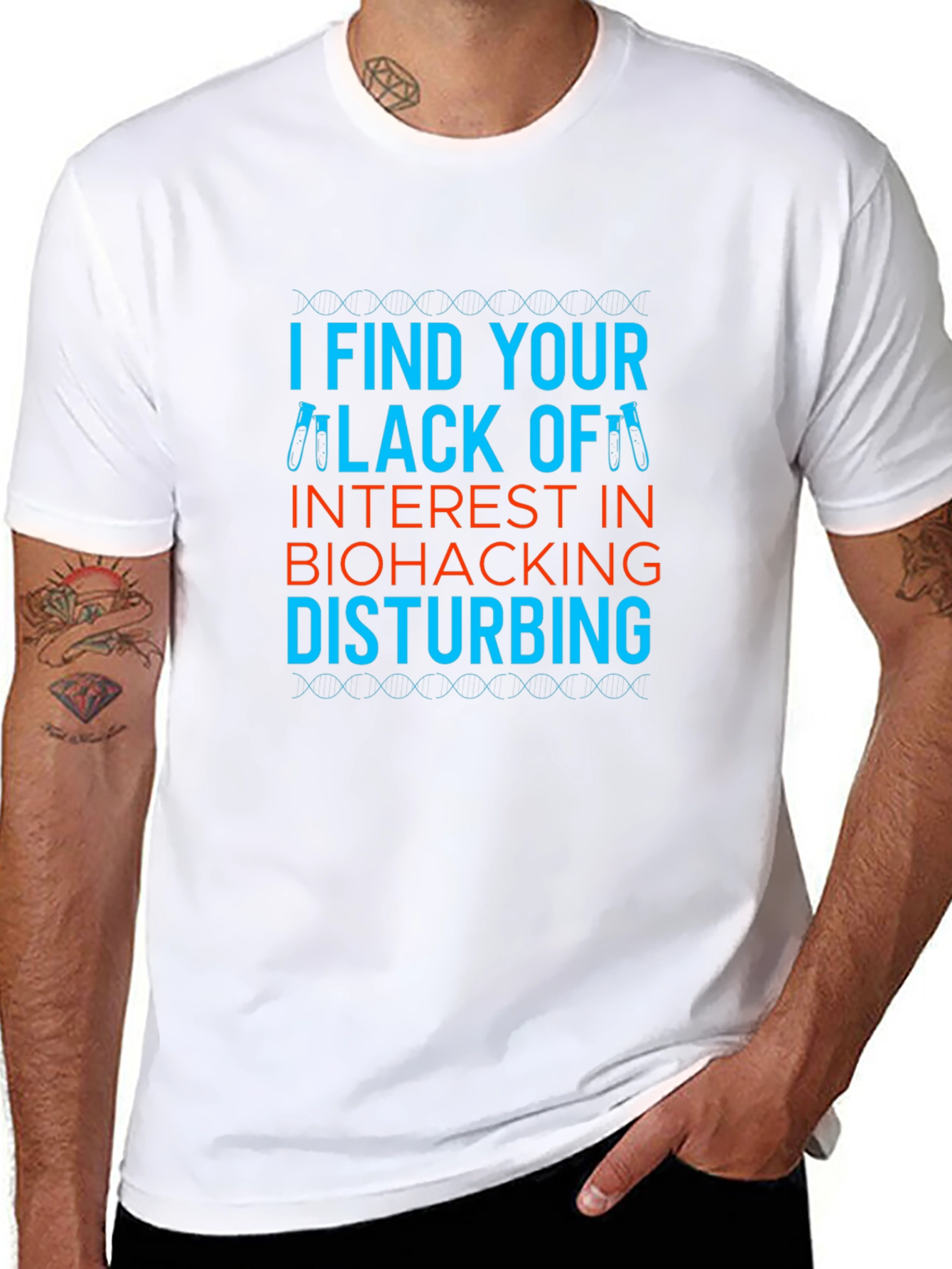 Biohacking Interest Funny T-Shirt
