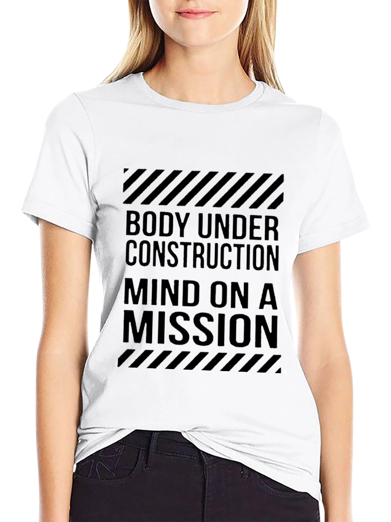 Body Under Construction Black Graphic Tee