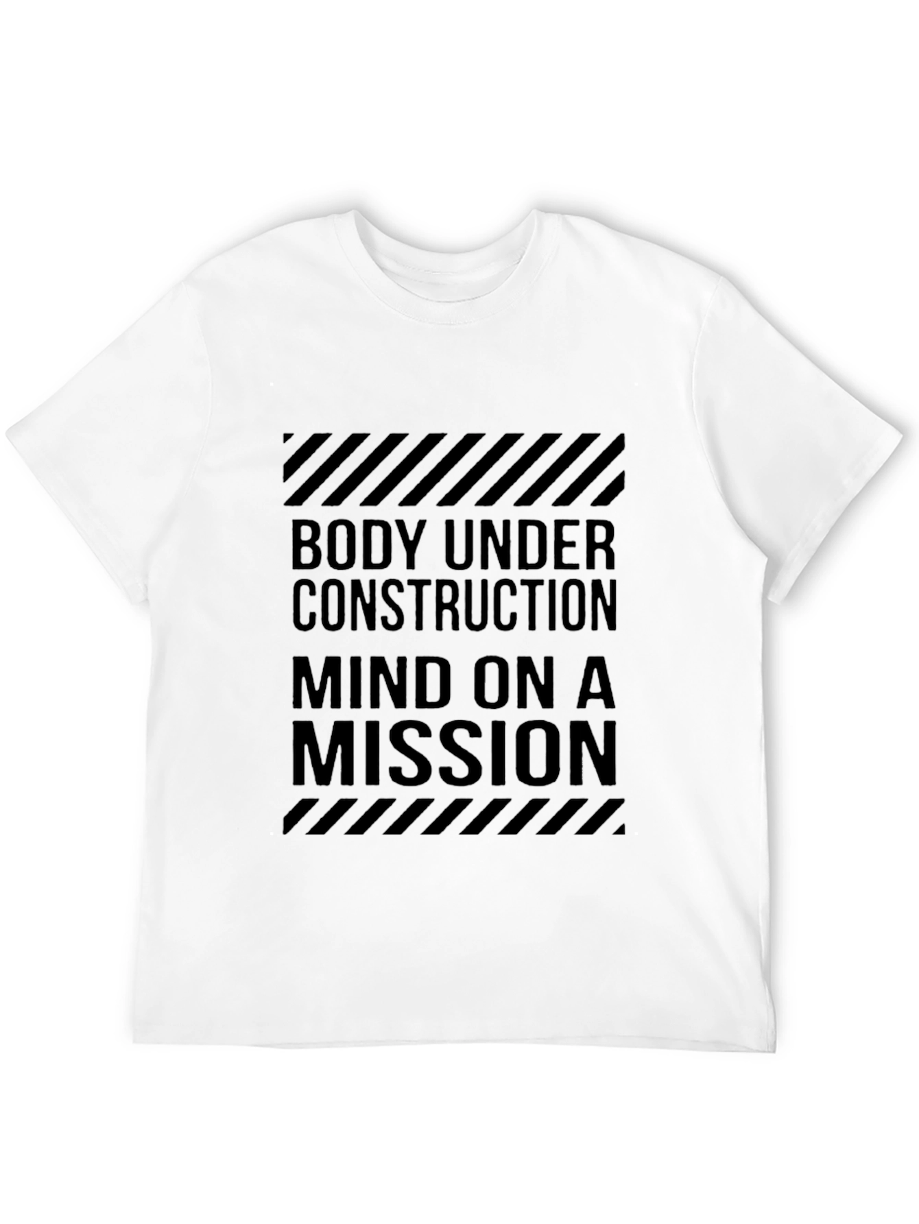 Body Under Construction Black Graphic Tee