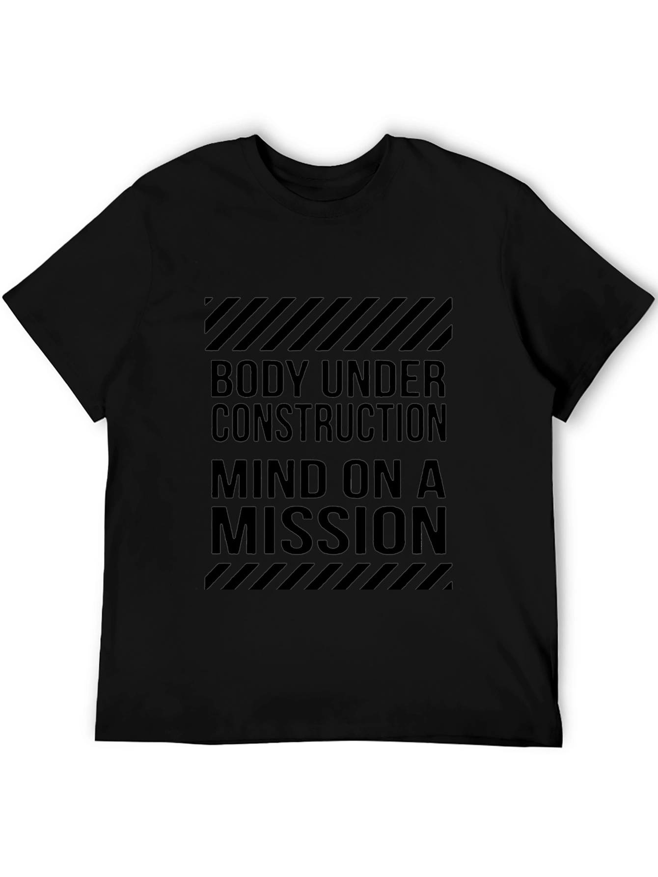 Body Under Construction Black Graphic Tee