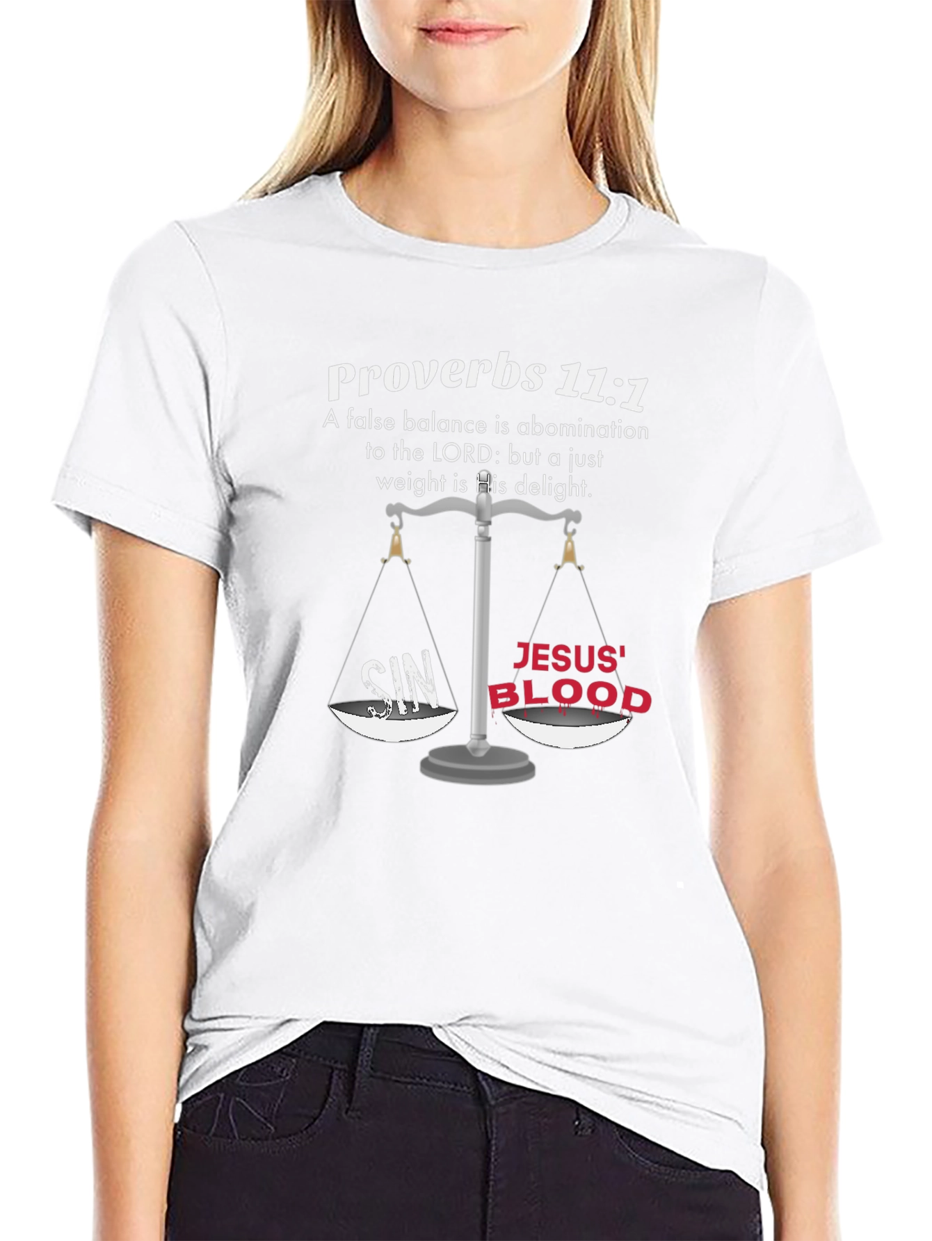 Proverbs 11:1 Christian T-Shirt
