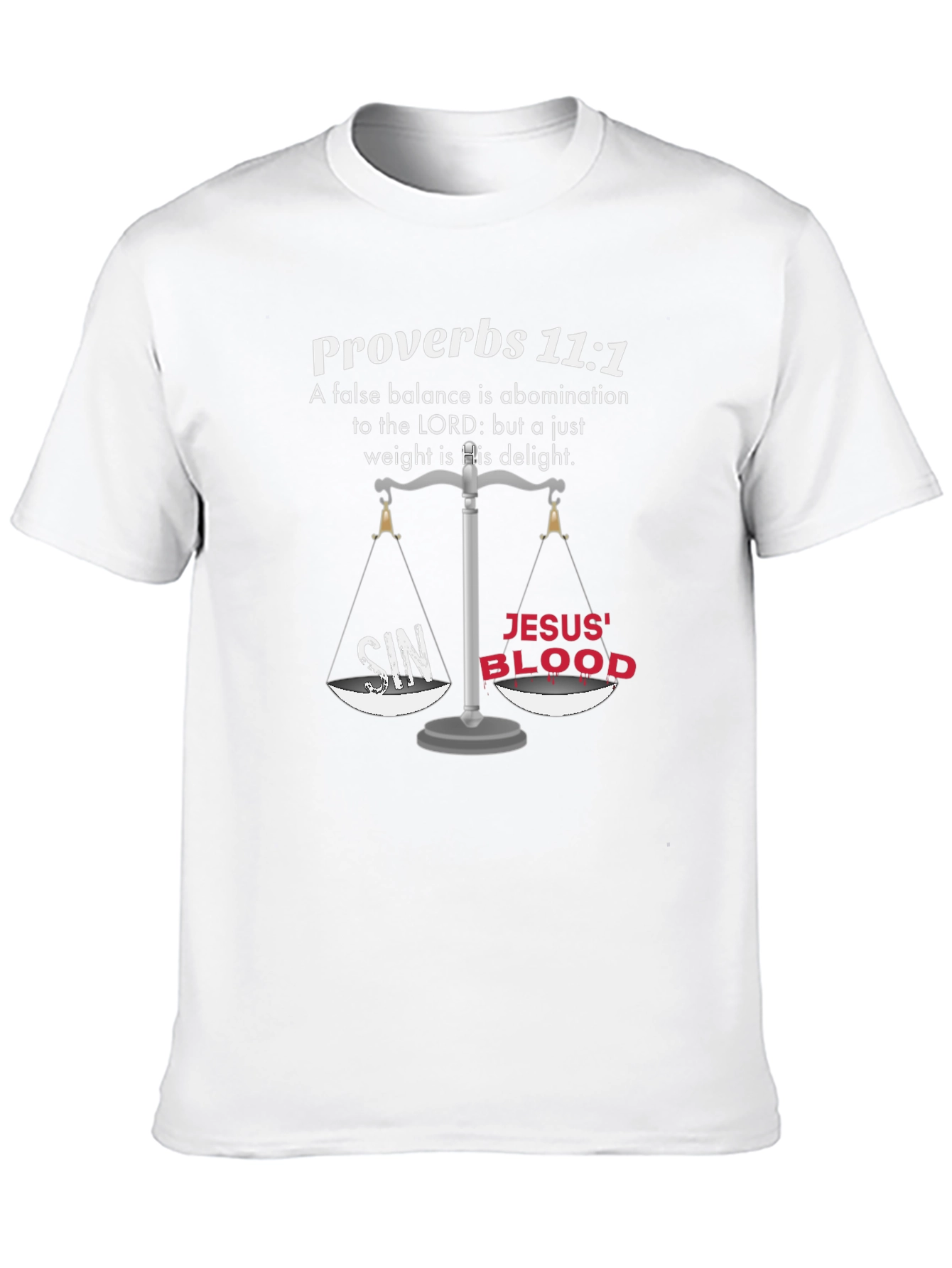 Proverbs 11:1 Christian T-Shirt