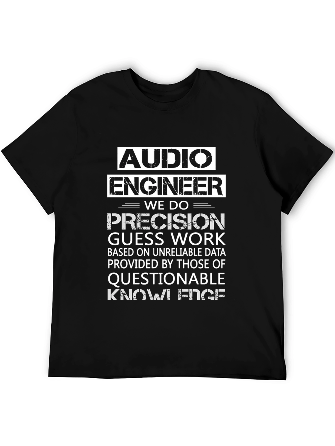 Audio Engineer Novelty Graphic T-Shirt