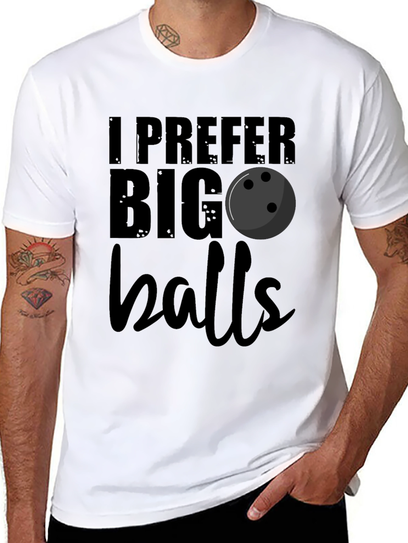 I Prefer Big Balls Bowling T-Shirt
