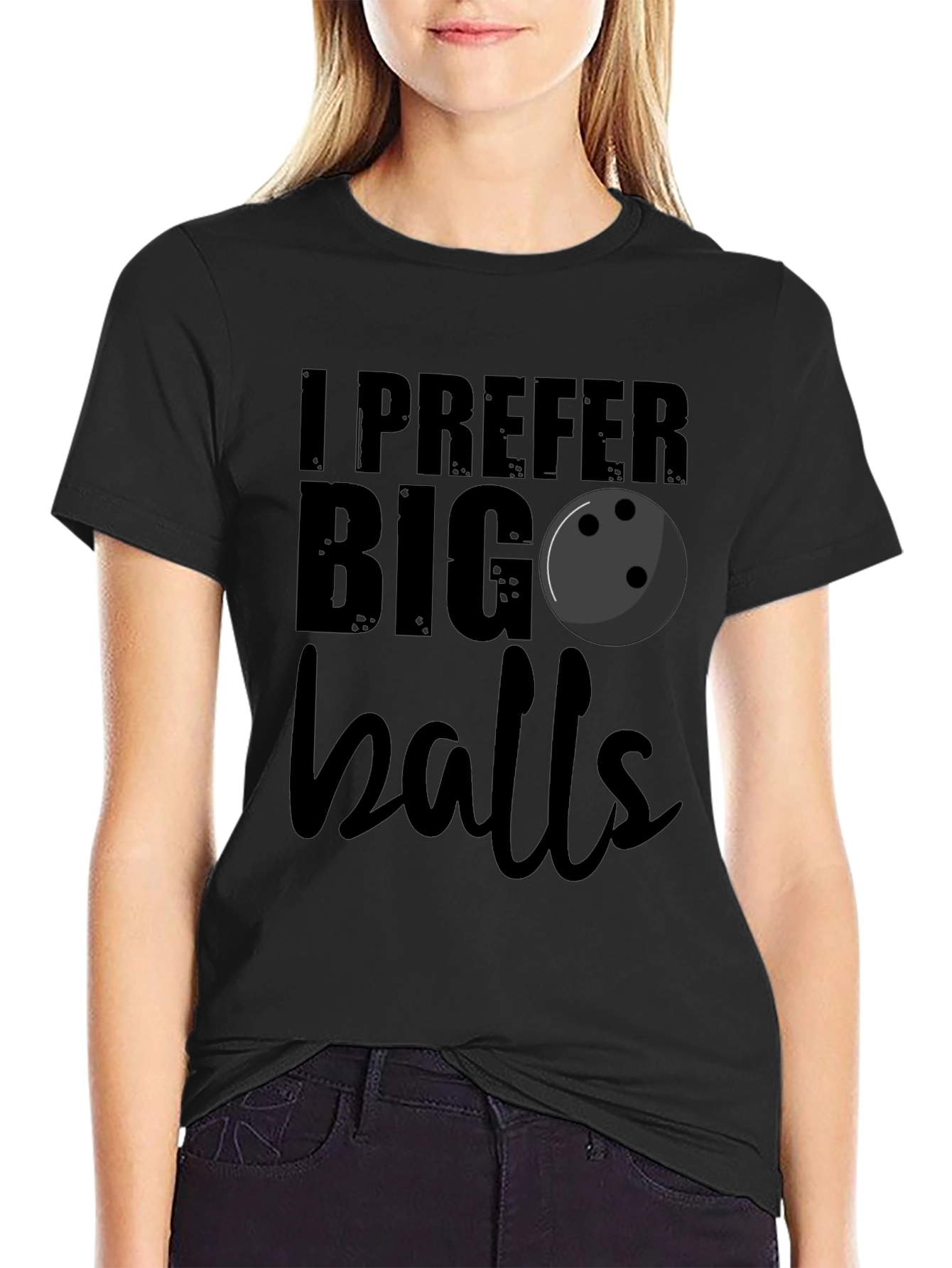 I Prefer Big Balls Bowling T-Shirt