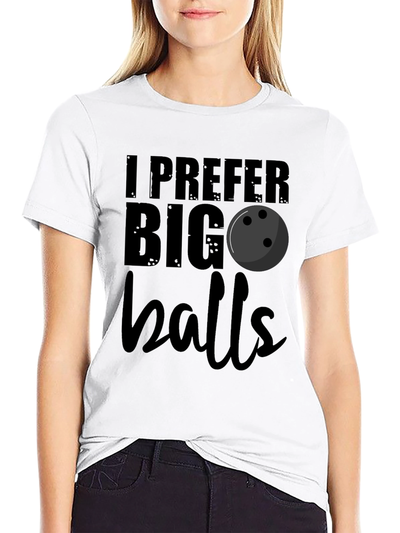 I Prefer Big Balls Bowling T-Shirt