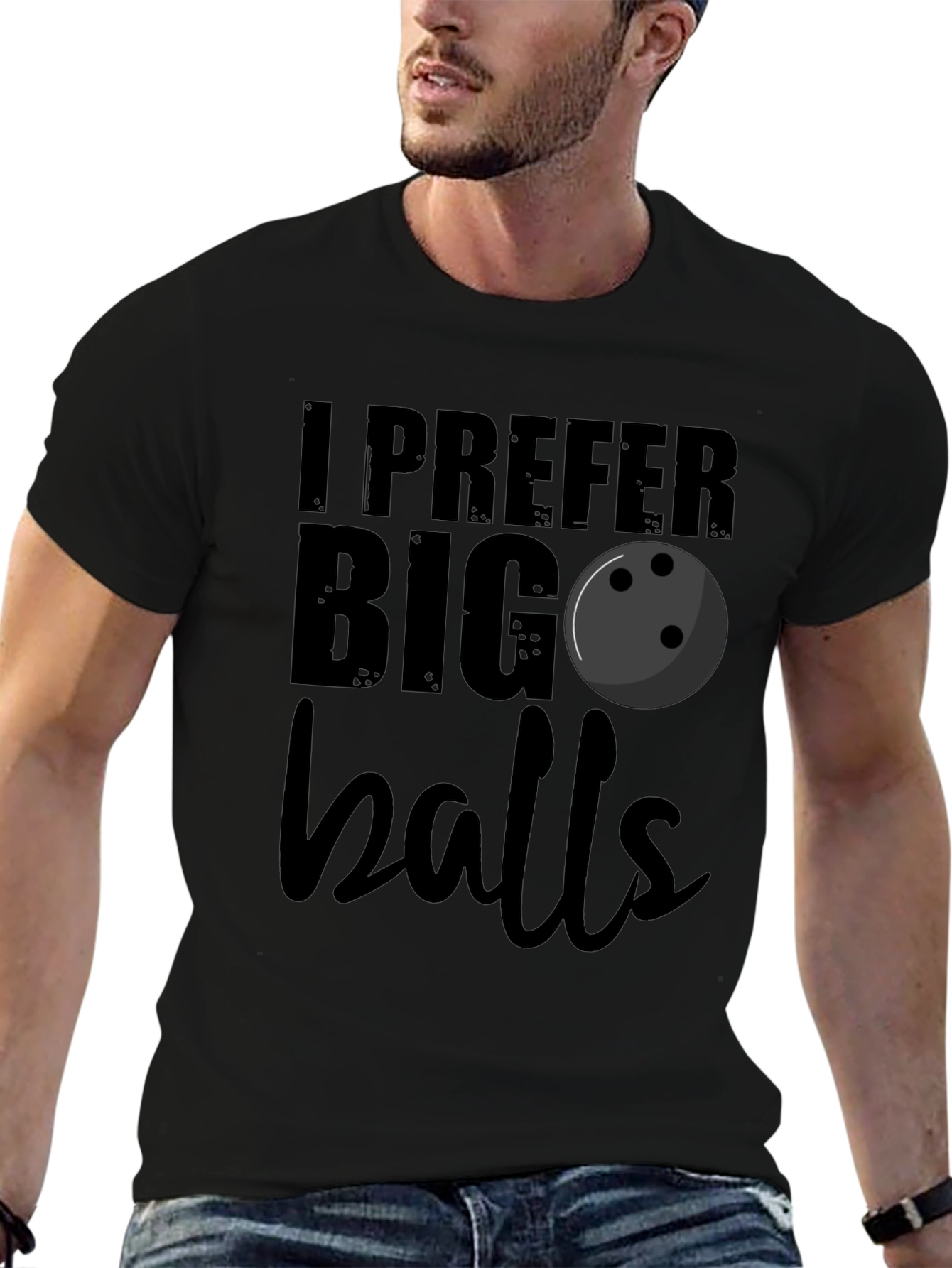 I Prefer Big Balls Bowling T-Shirt