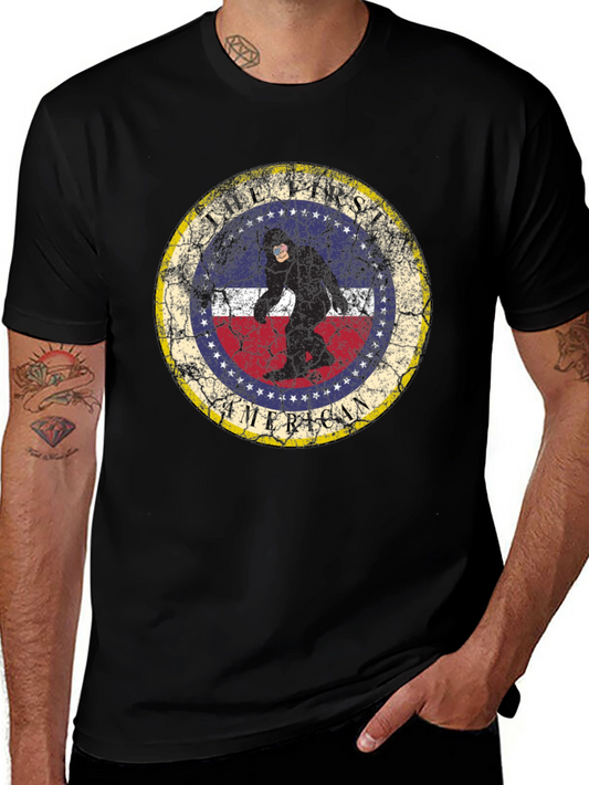 Tall First American Sasquatch Graphic Tee