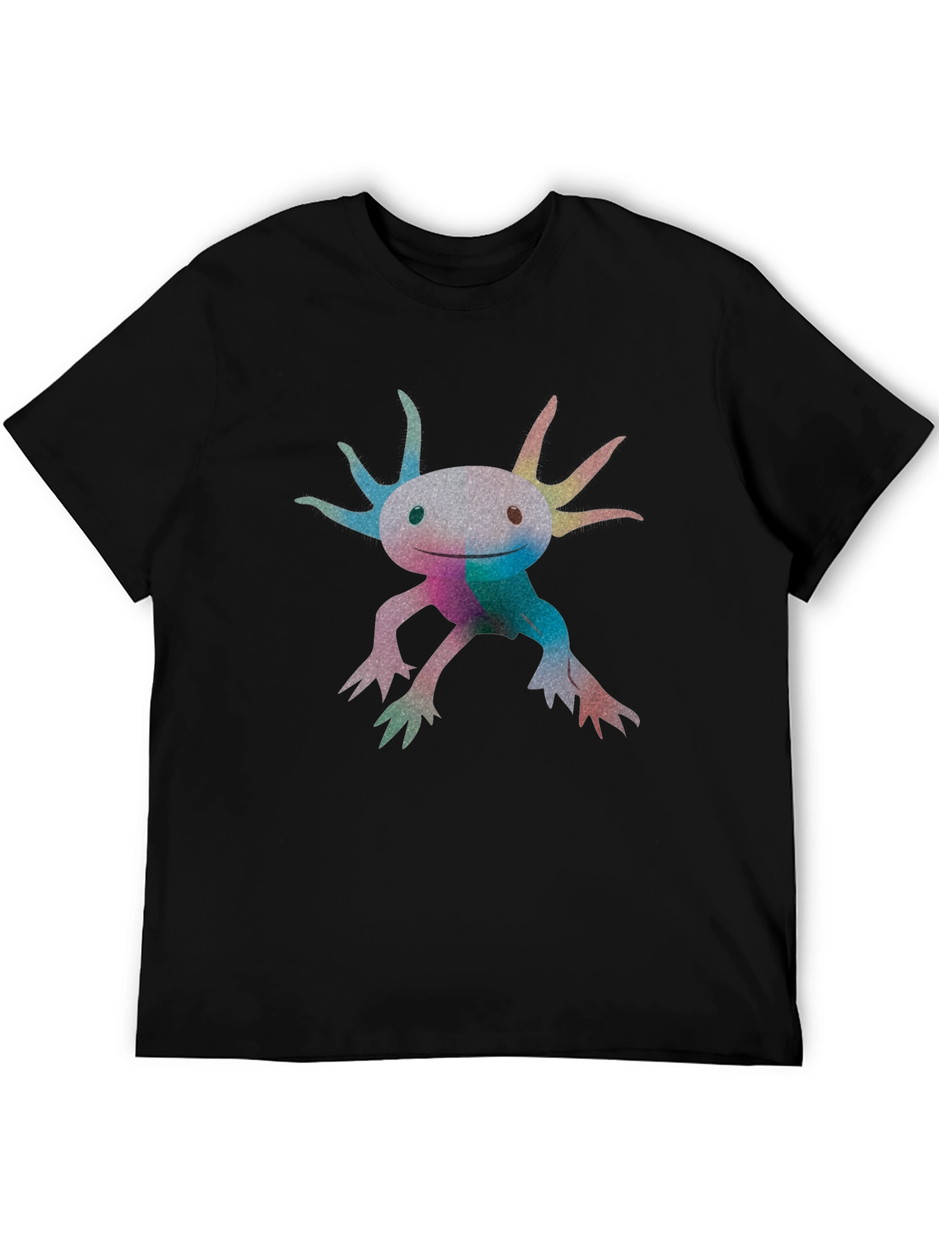Axolotl Graphic Black T-Shirt