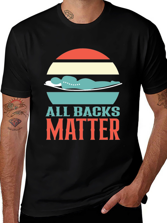 All Backs Matter T-Shirt Chiropractic Design