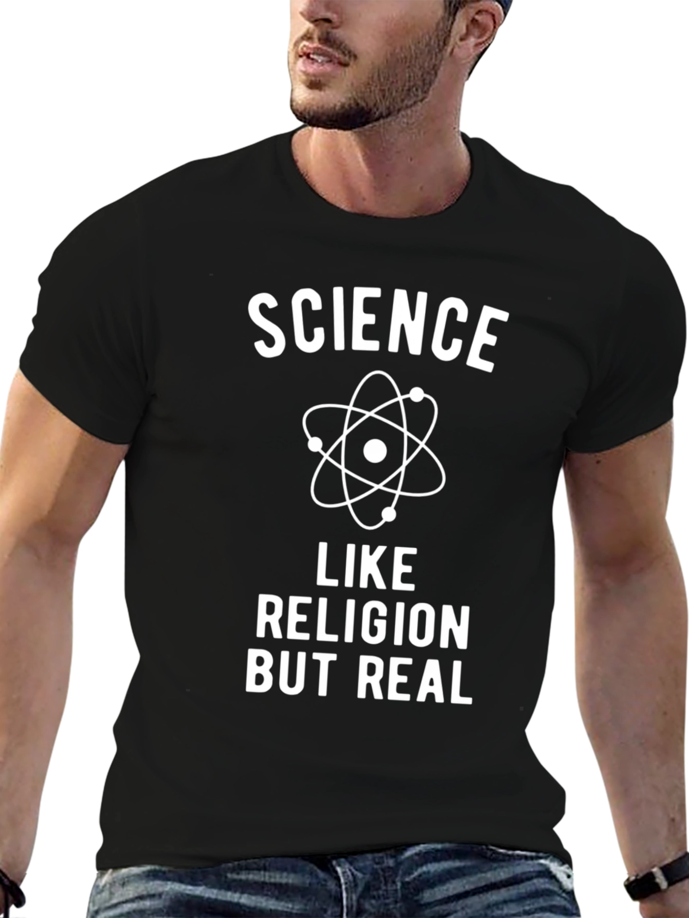 Science Like Religion But Real Graphic T-Shirt