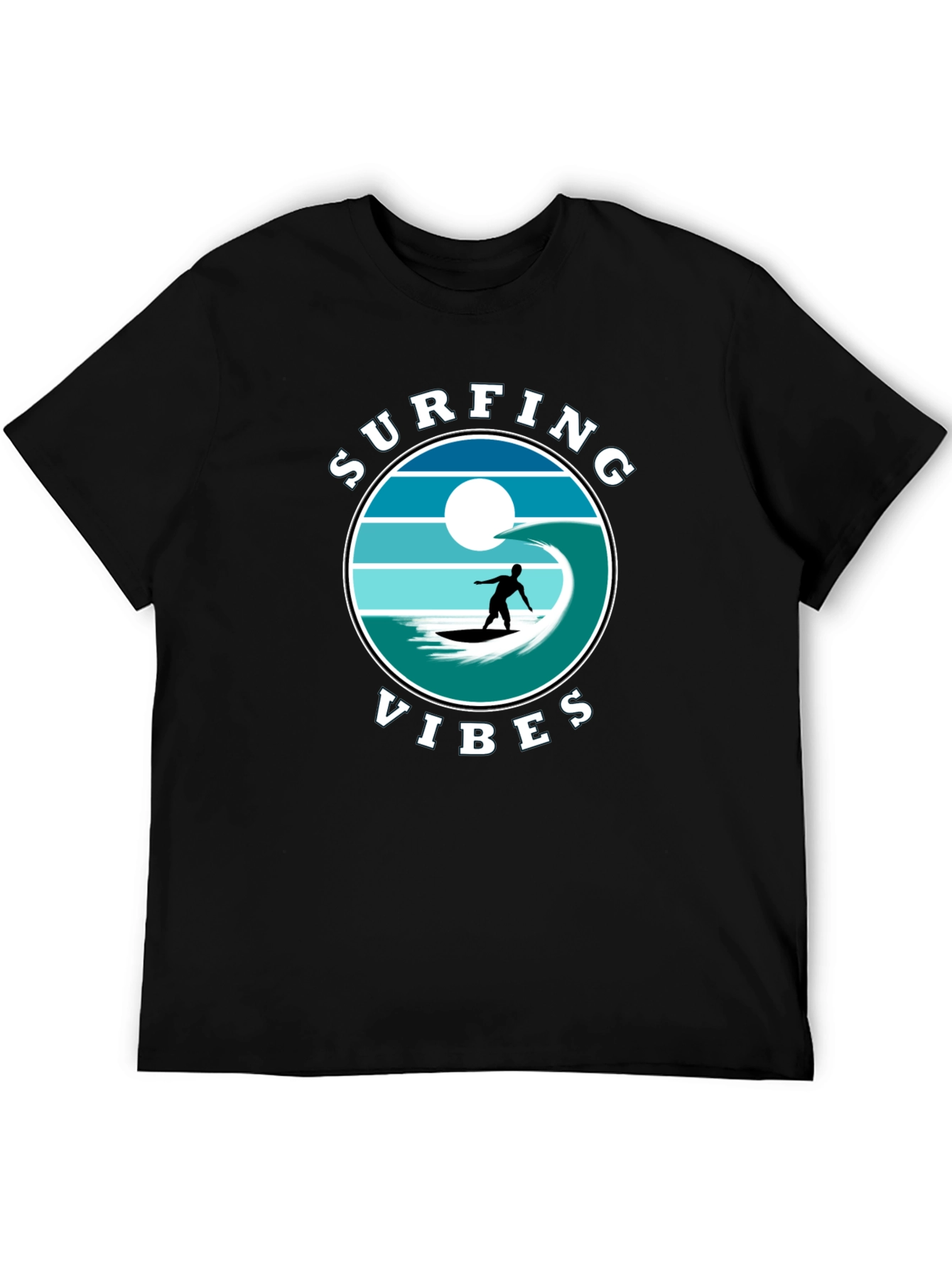 Surfing Vibes Graphic Tee - Beach Lifestyle Shirt