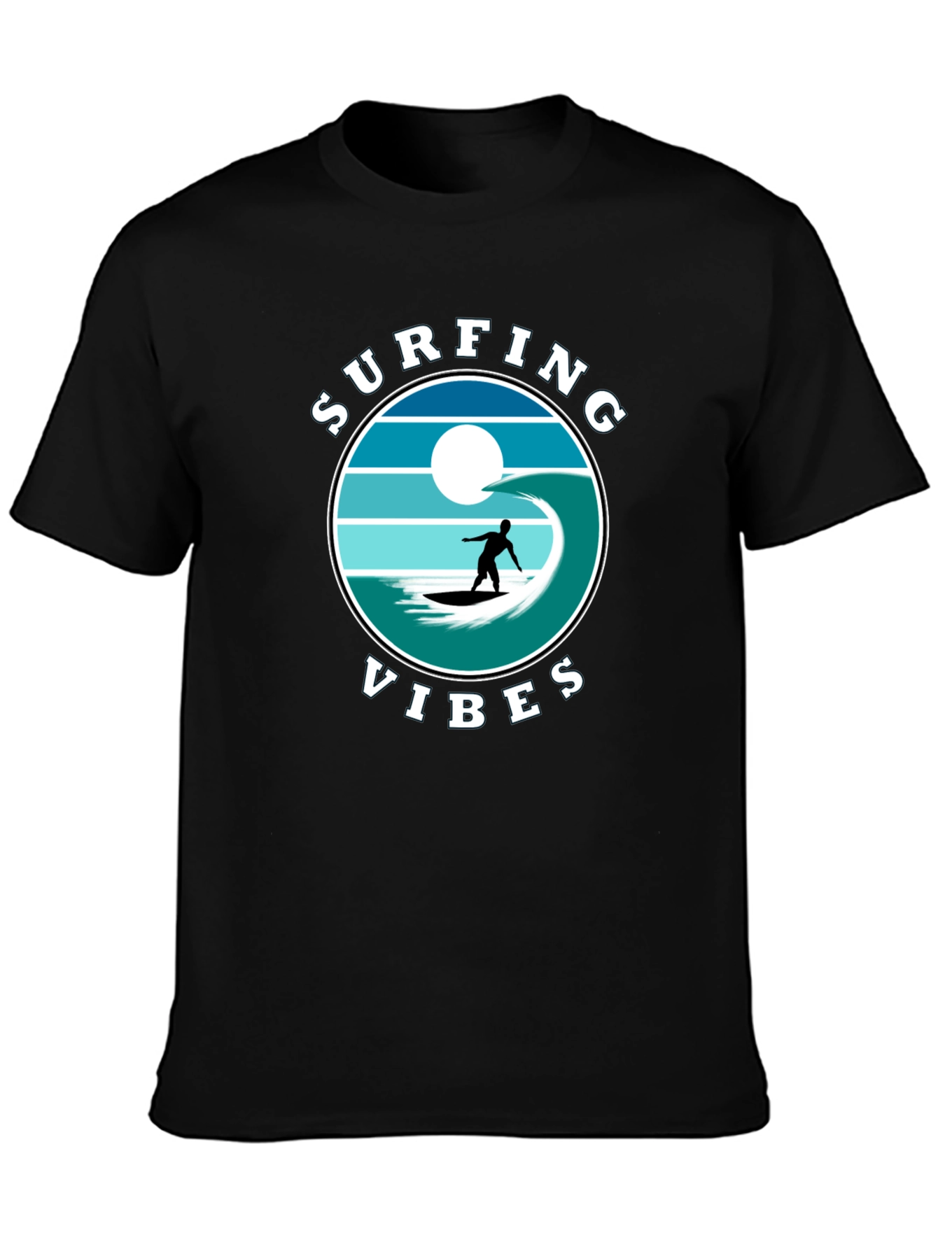 Surfing Vibes Graphic Tee - Beach Lifestyle Shirt