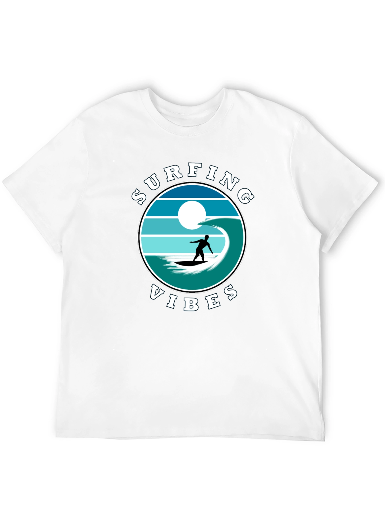 Surfing Vibes Graphic Tee - Beach Lifestyle Shirt