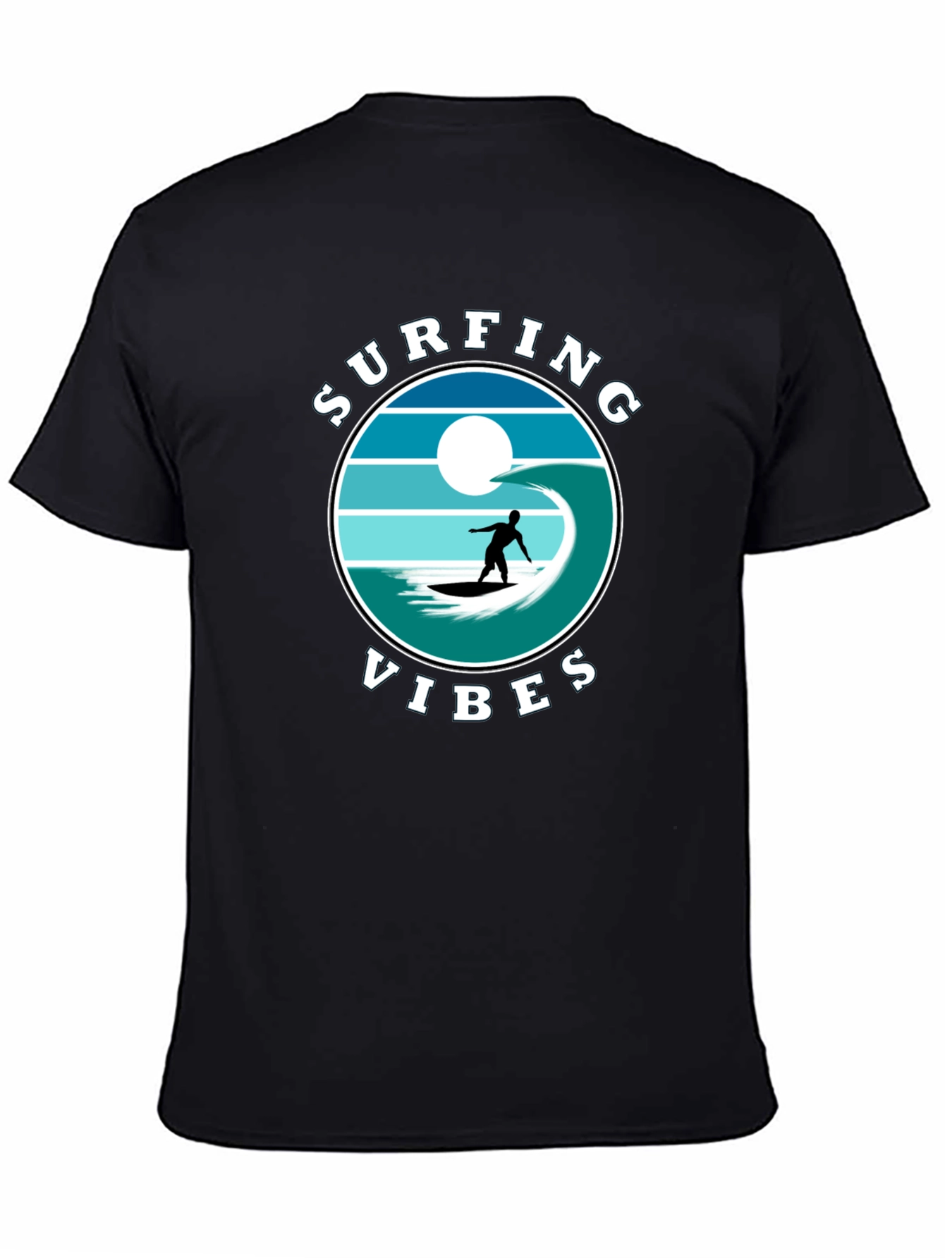 Surfing Vibes Graphic Tee - Beach Lifestyle Shirt