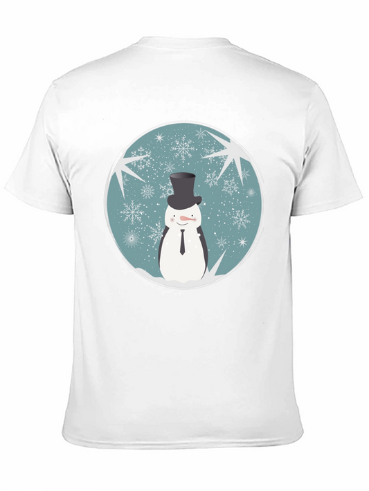 Snowman Top Hat Graphic T-Shirt