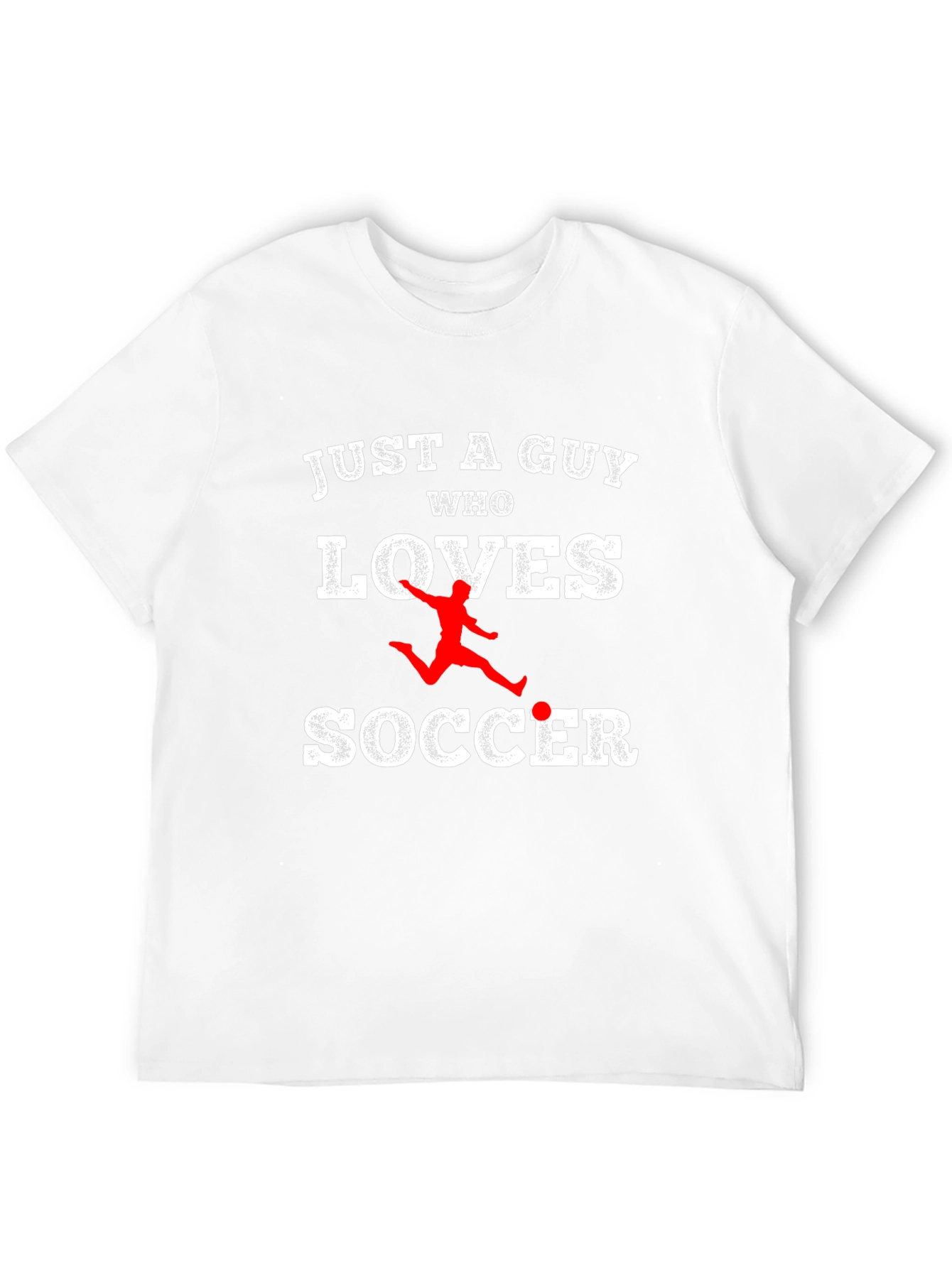 Just A Guy Who Loves Soccer T-Shirt - Black