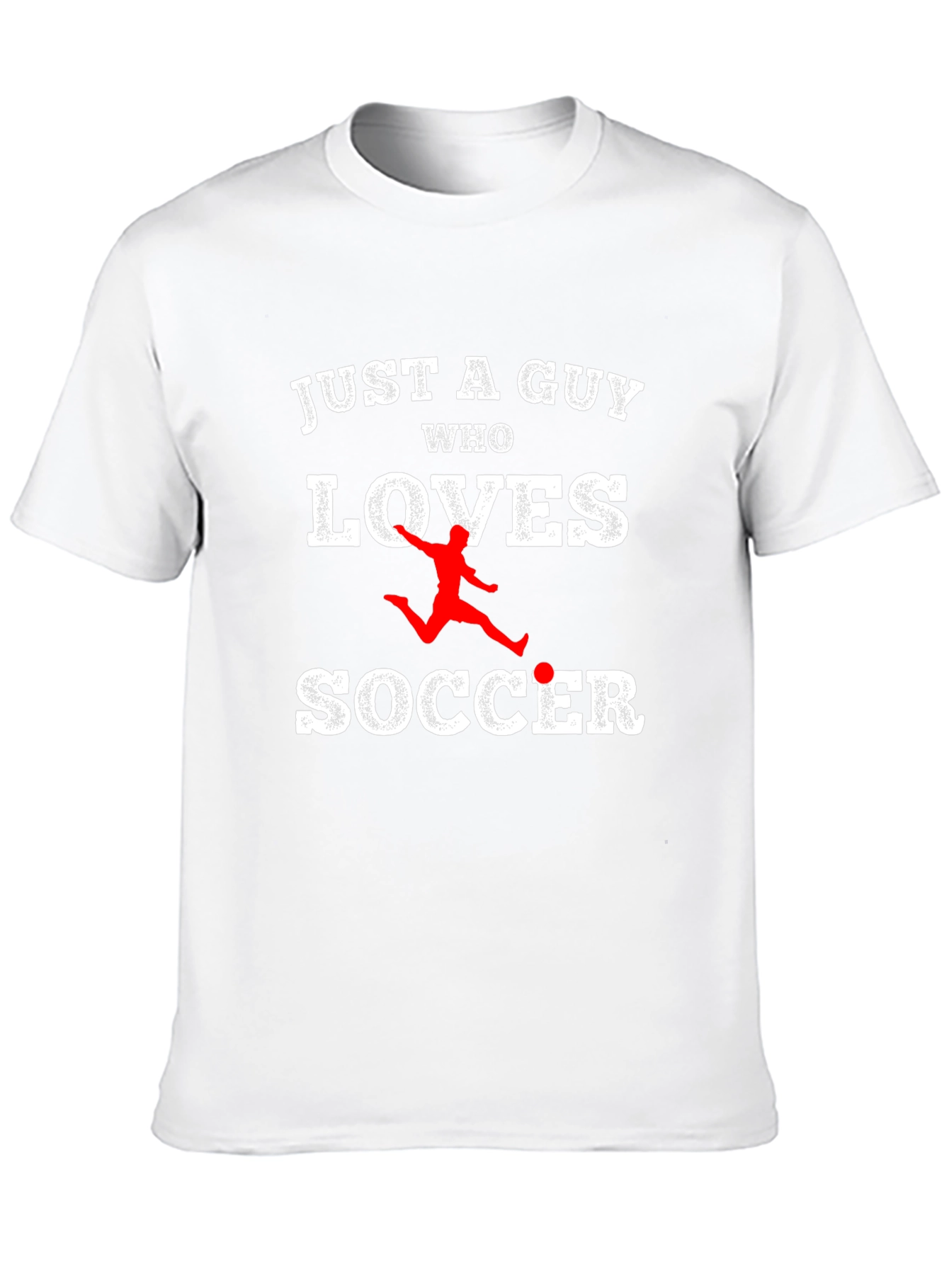 Just A Guy Who Loves Soccer T-Shirt - Black