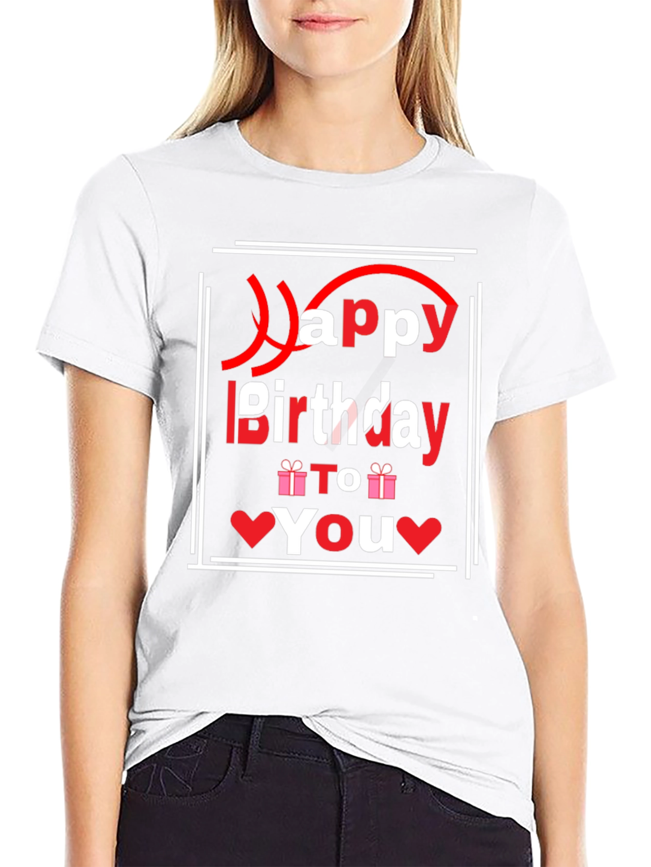 Happy Birthday Graphic T-Shirt - Black