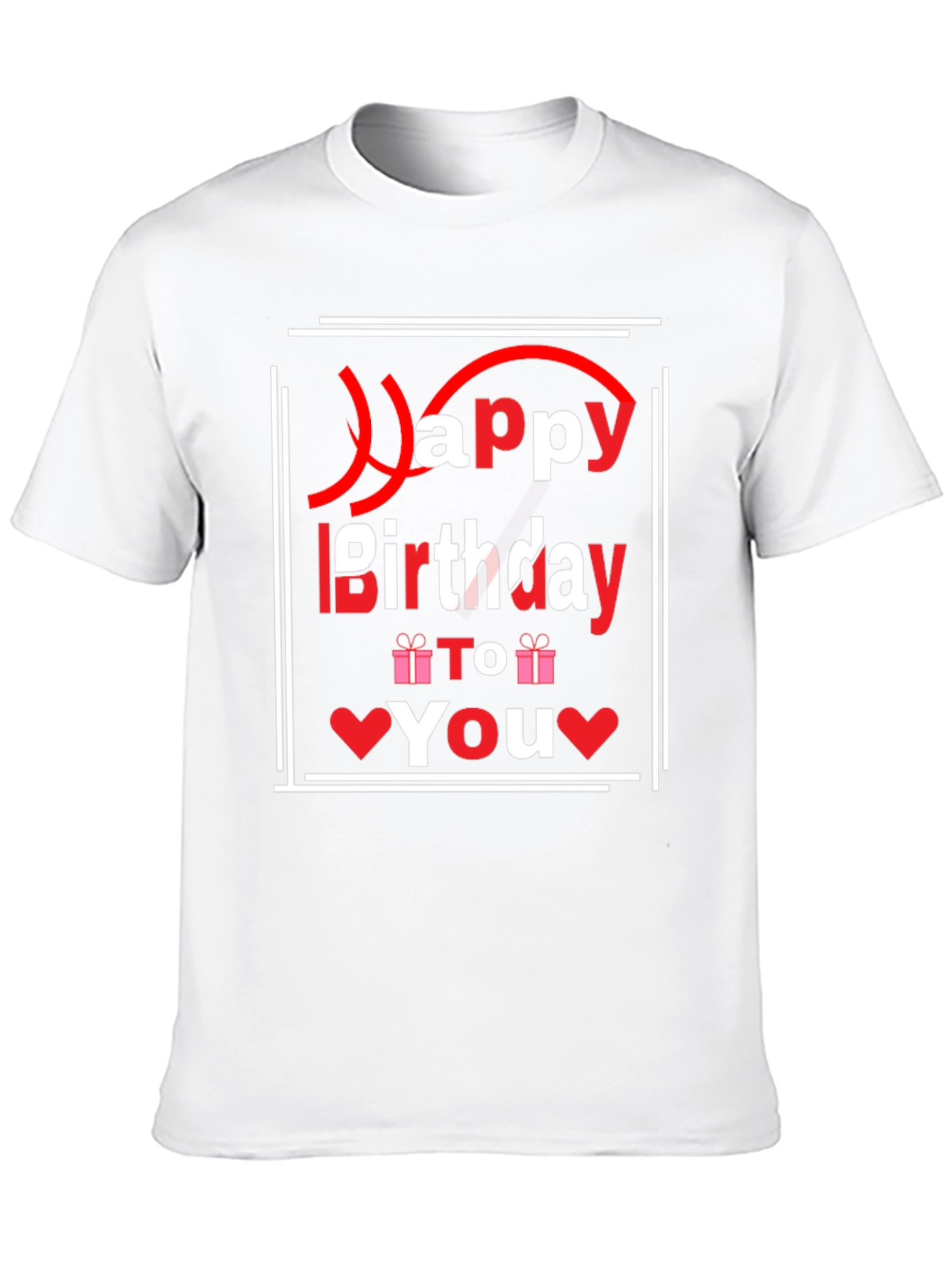 Happy Birthday Graphic T-Shirt - Black