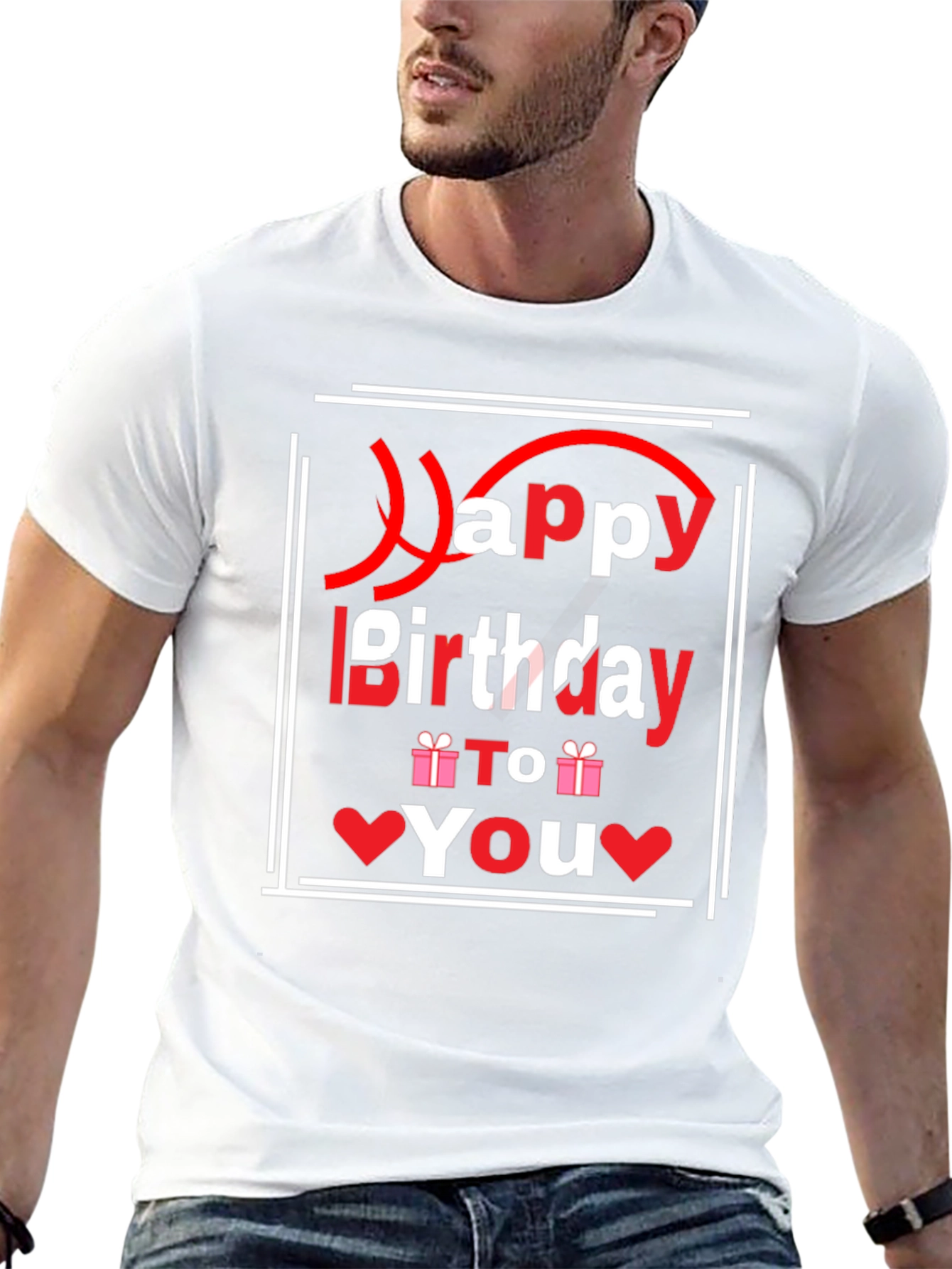 Happy Birthday Graphic T-Shirt - Black