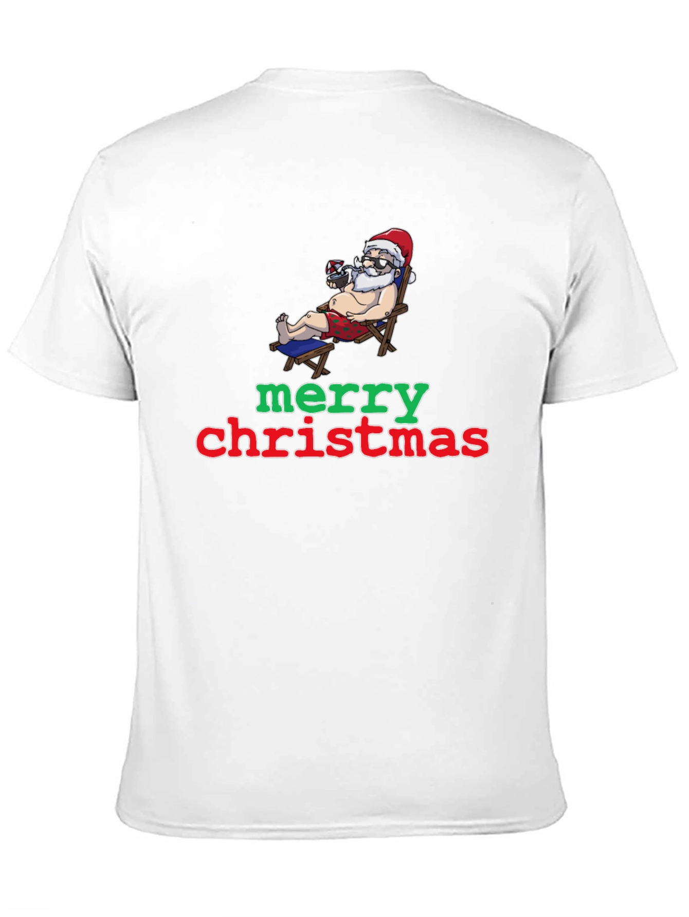 Funny Santa Merry Christmas Graphic T-Shirt