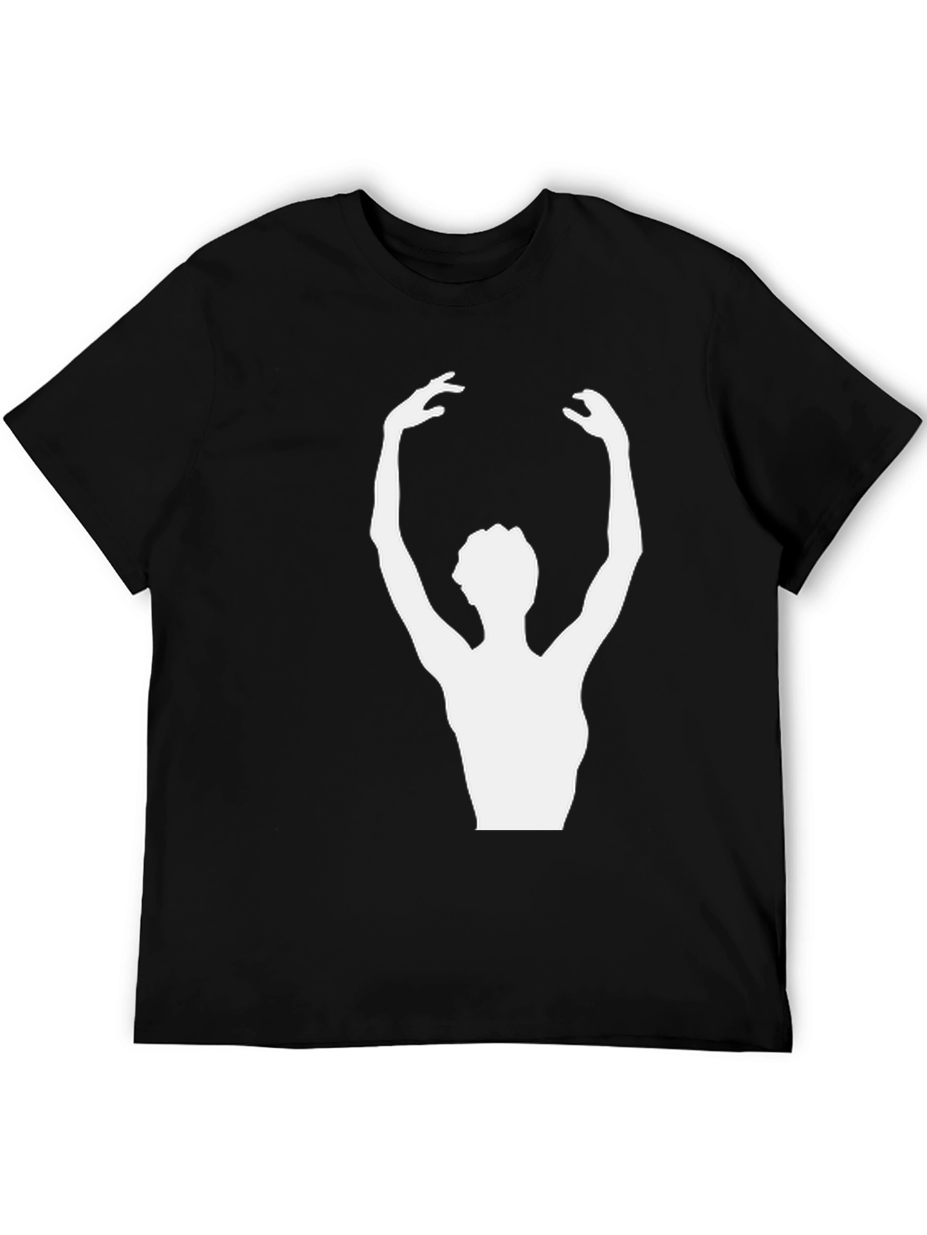 Ballerina Graphic Tee - Stylish Unisex Black T-Shirt