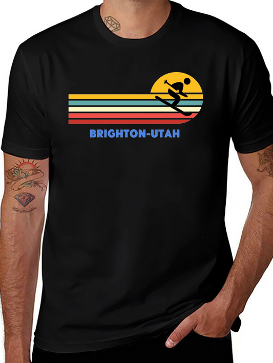 Brighton Utah Retro Ski T-Shirt