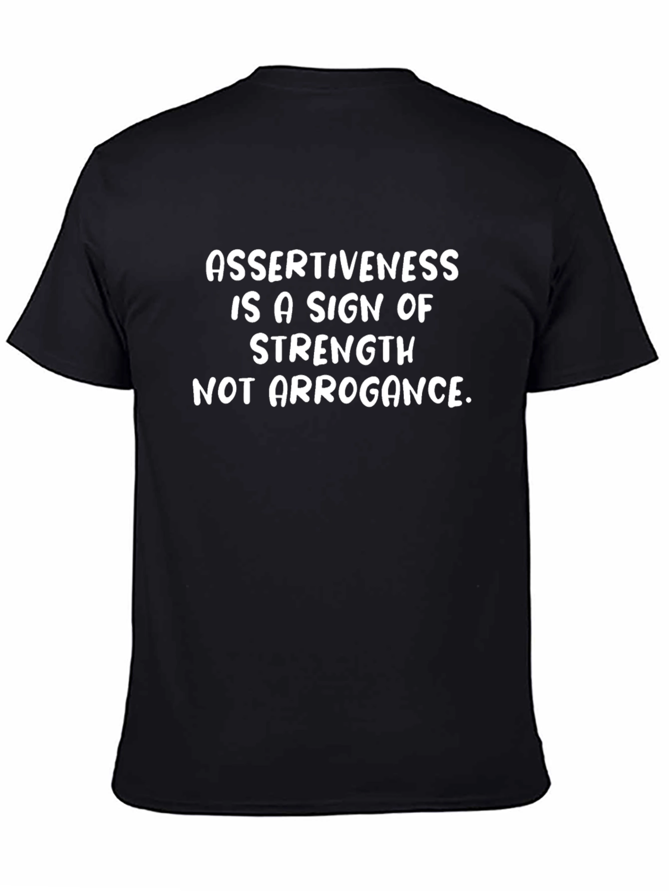 Assertiveness Strength Black Graphic Tee