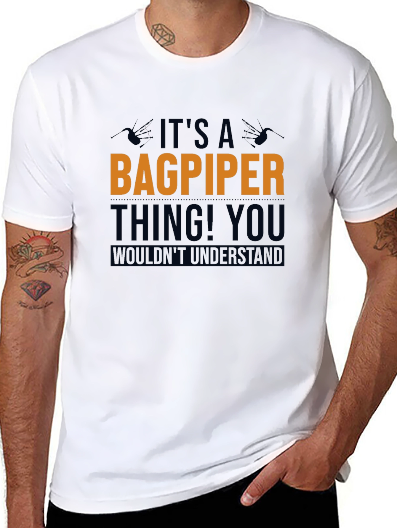 Its a Bagpiper Thing T-Shirt - Black