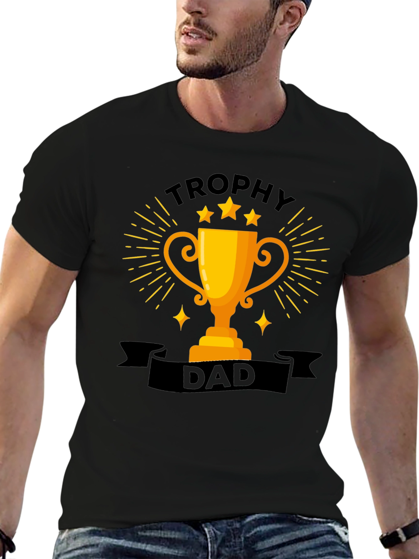 Trophy Dad Graphic T-Shirt - Fathers Day Gift