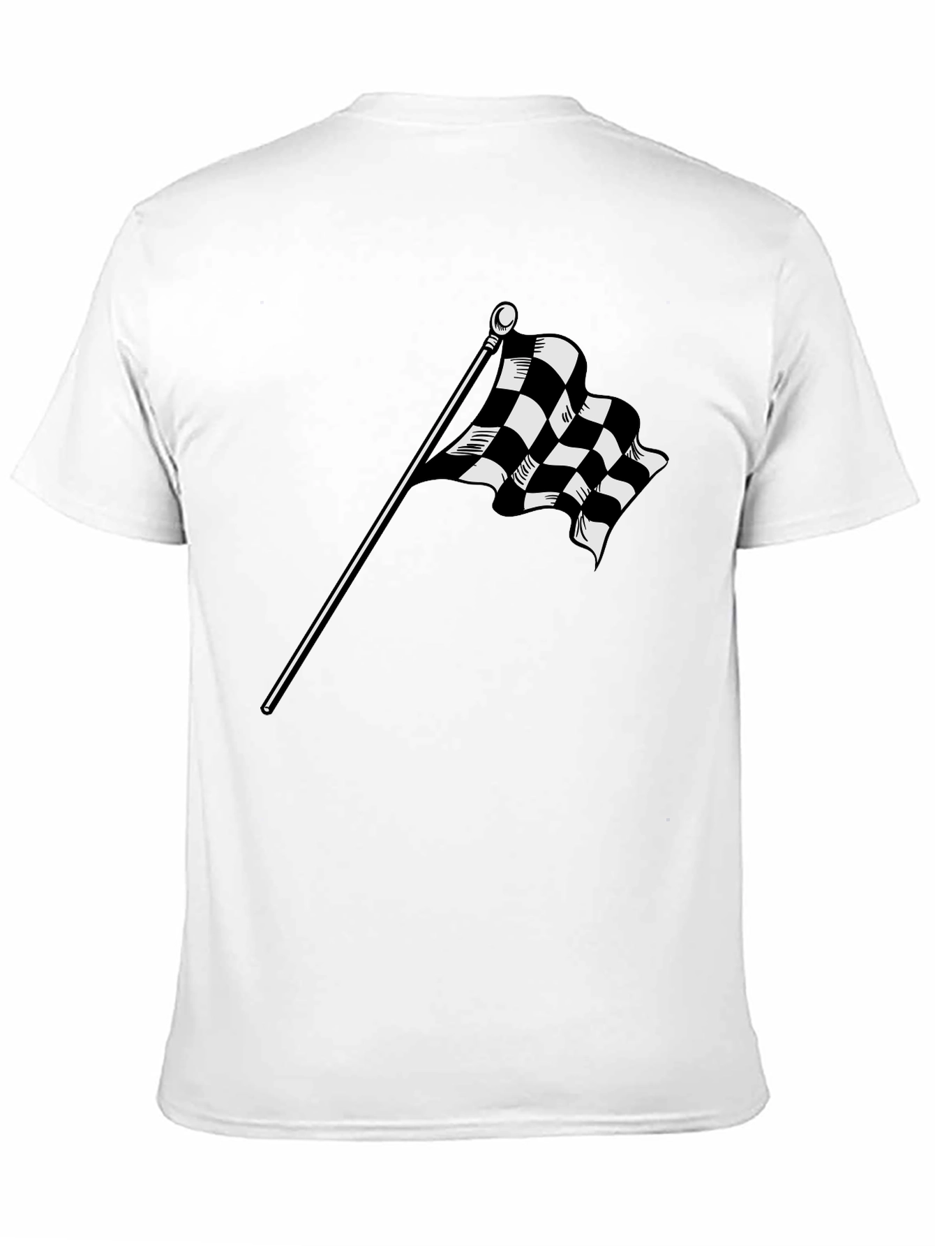 Checkered Flag Graphic Tee - Race Day Ready!