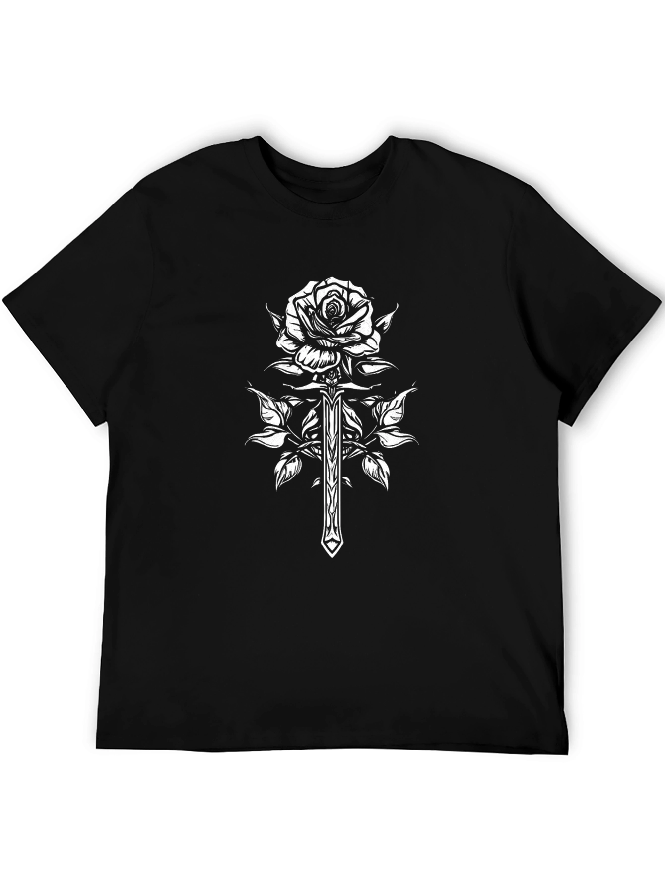 Rose & Dagger Graphic Black T-Shirt