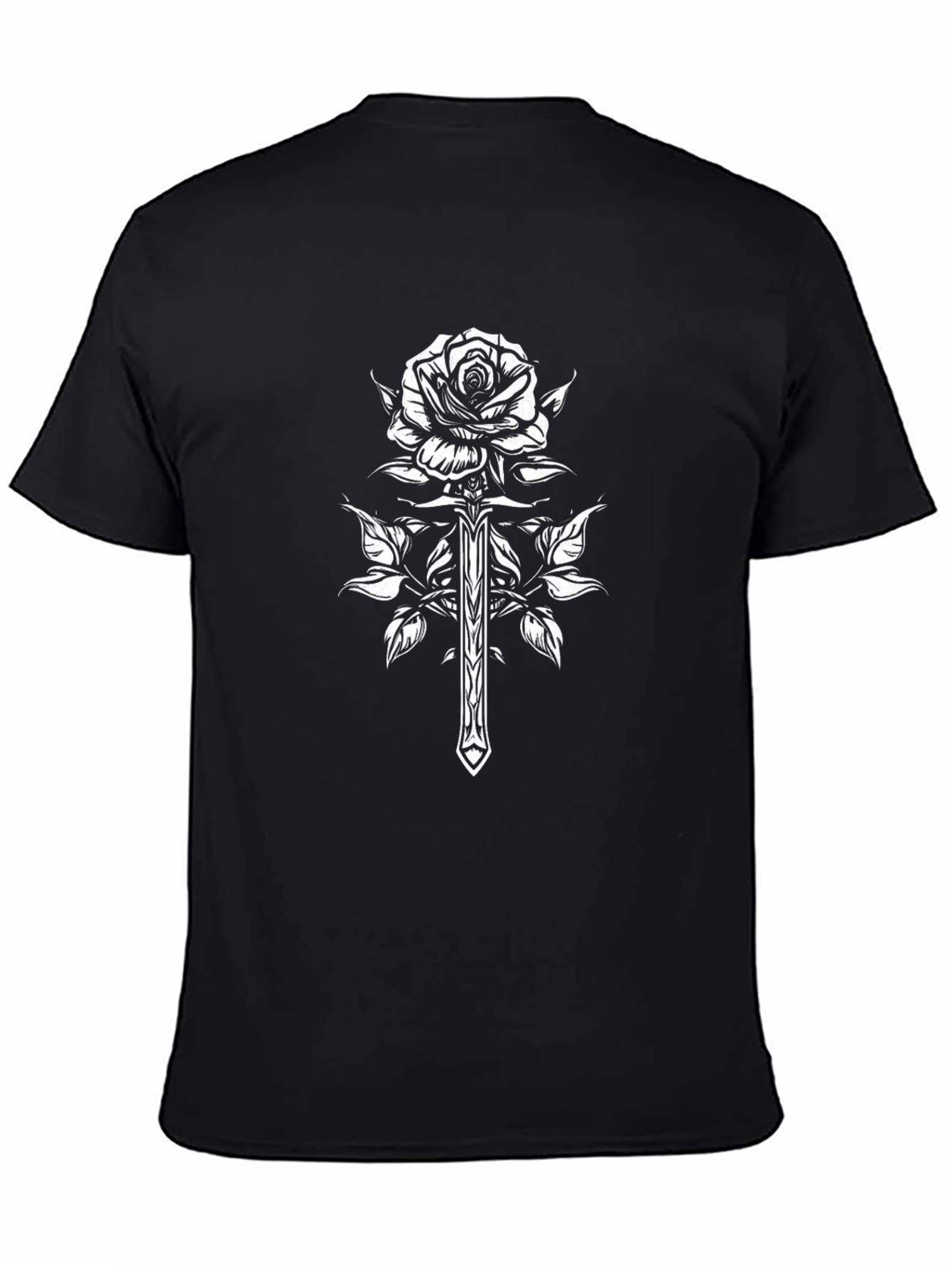 Rose & Dagger Graphic Black T-Shirt