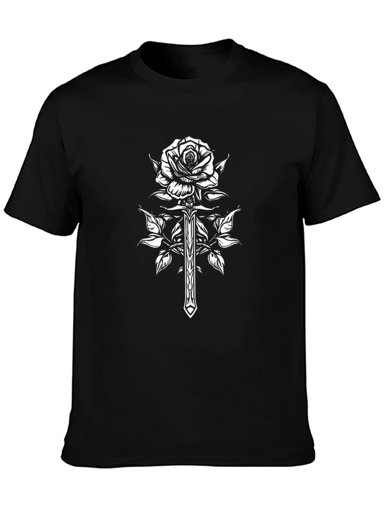 Rose & Dagger Graphic Black T-Shirt