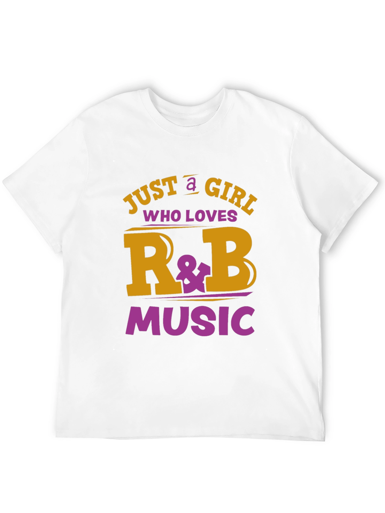 Just a Girl Who Loves R&B Music Graphic T-Shirt