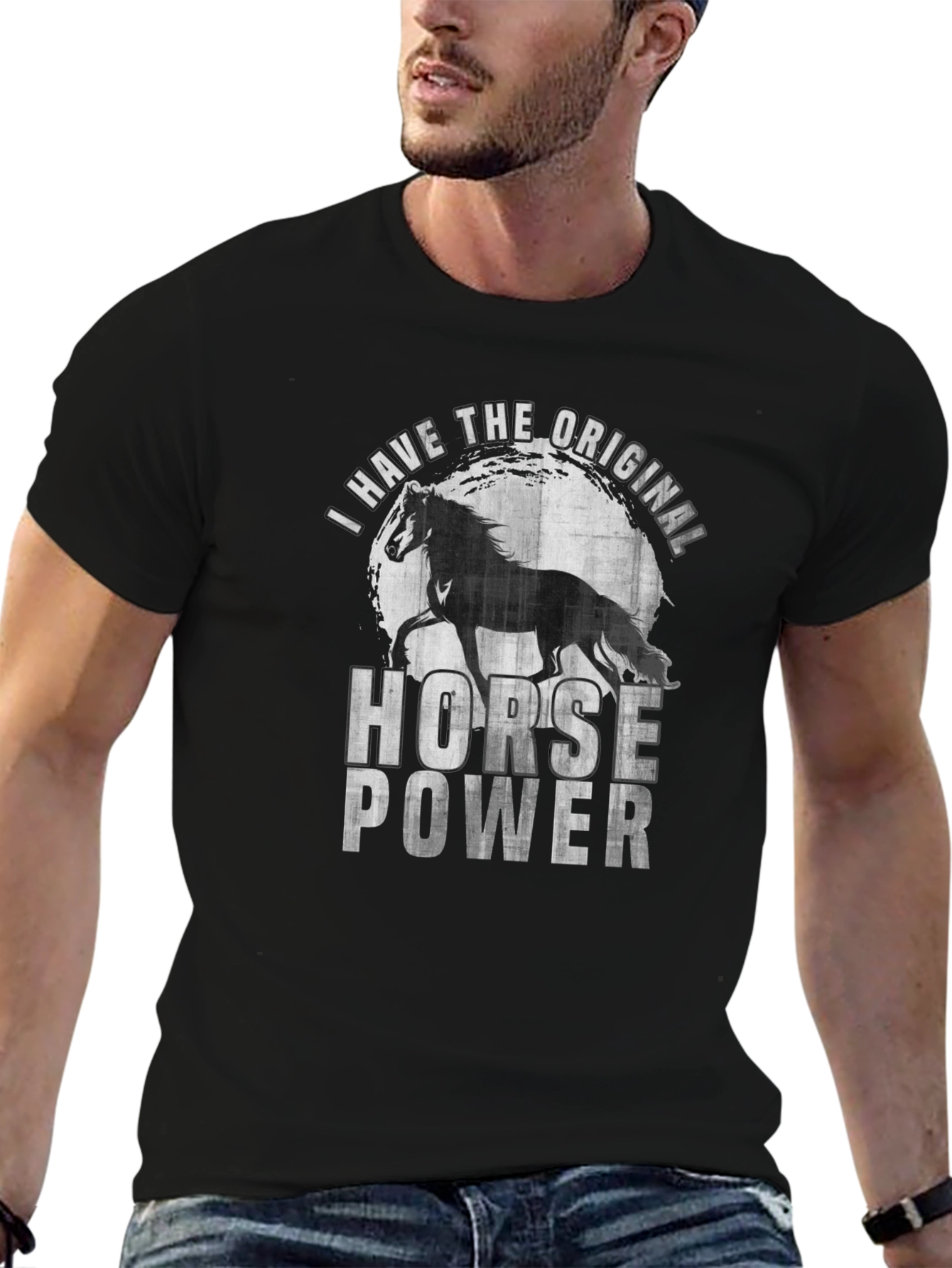 Original Horsepower Graphic Tee - Black