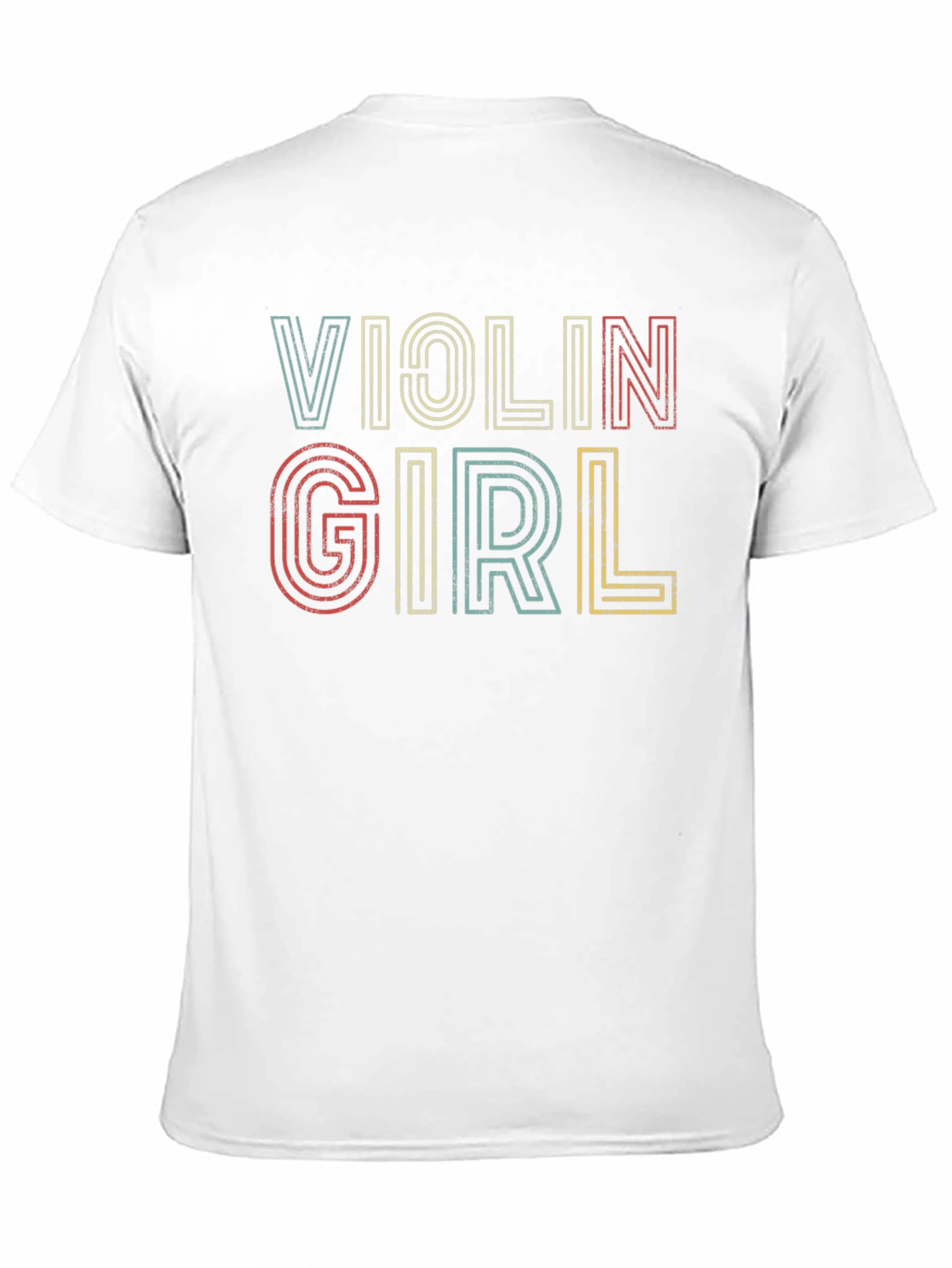 Violin Girl Retro Graphic Tee