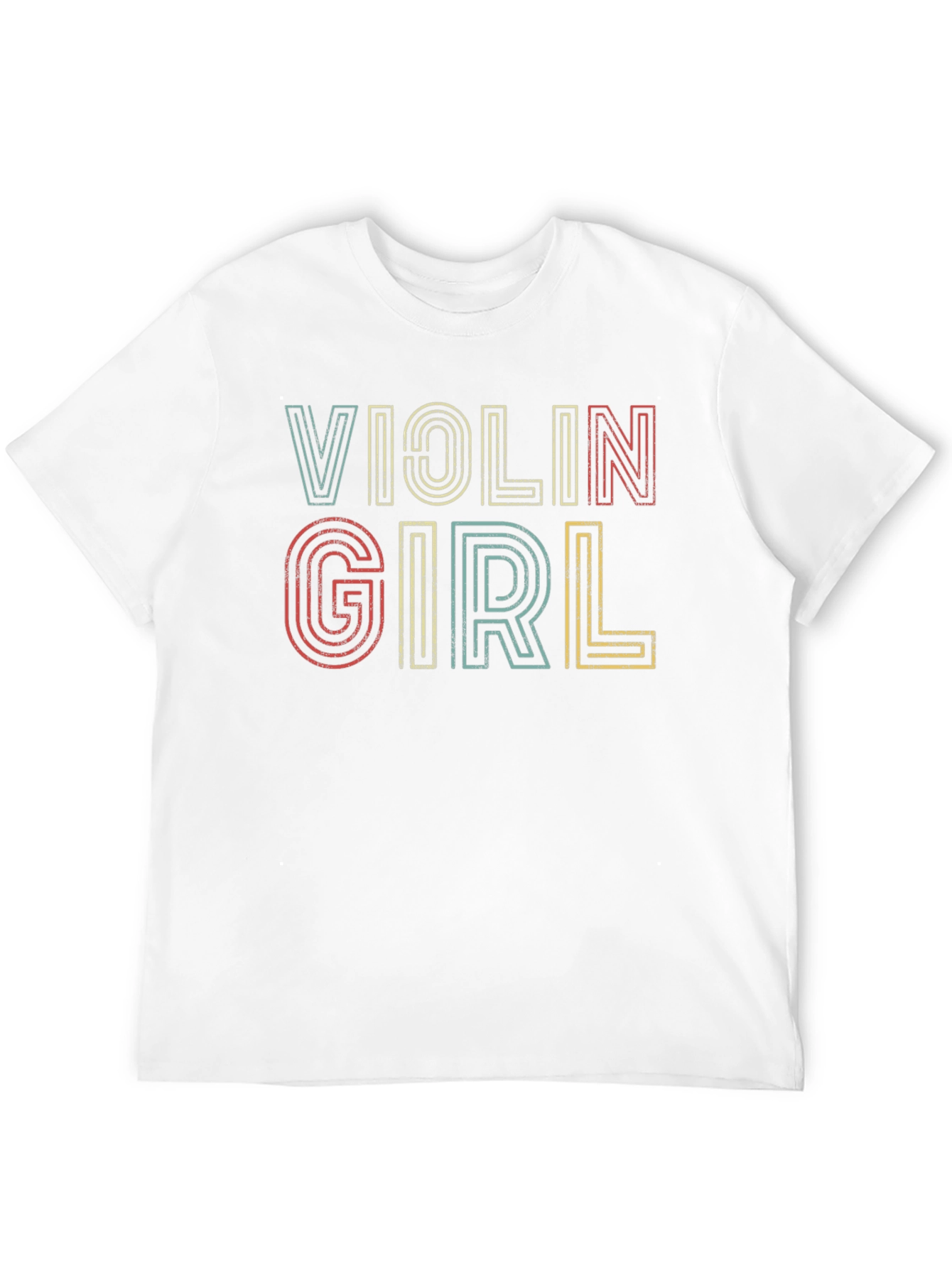 Violin Girl Retro Graphic Tee